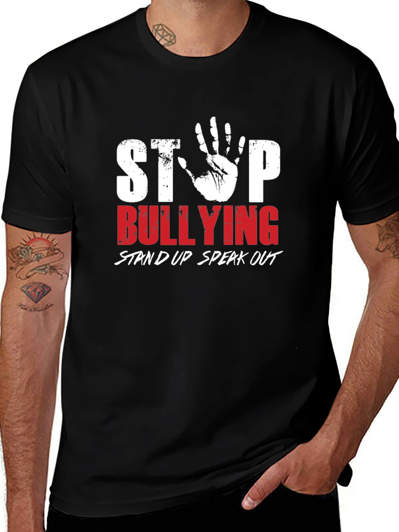 Stop Bullying Awareness Graphic T-Shirt