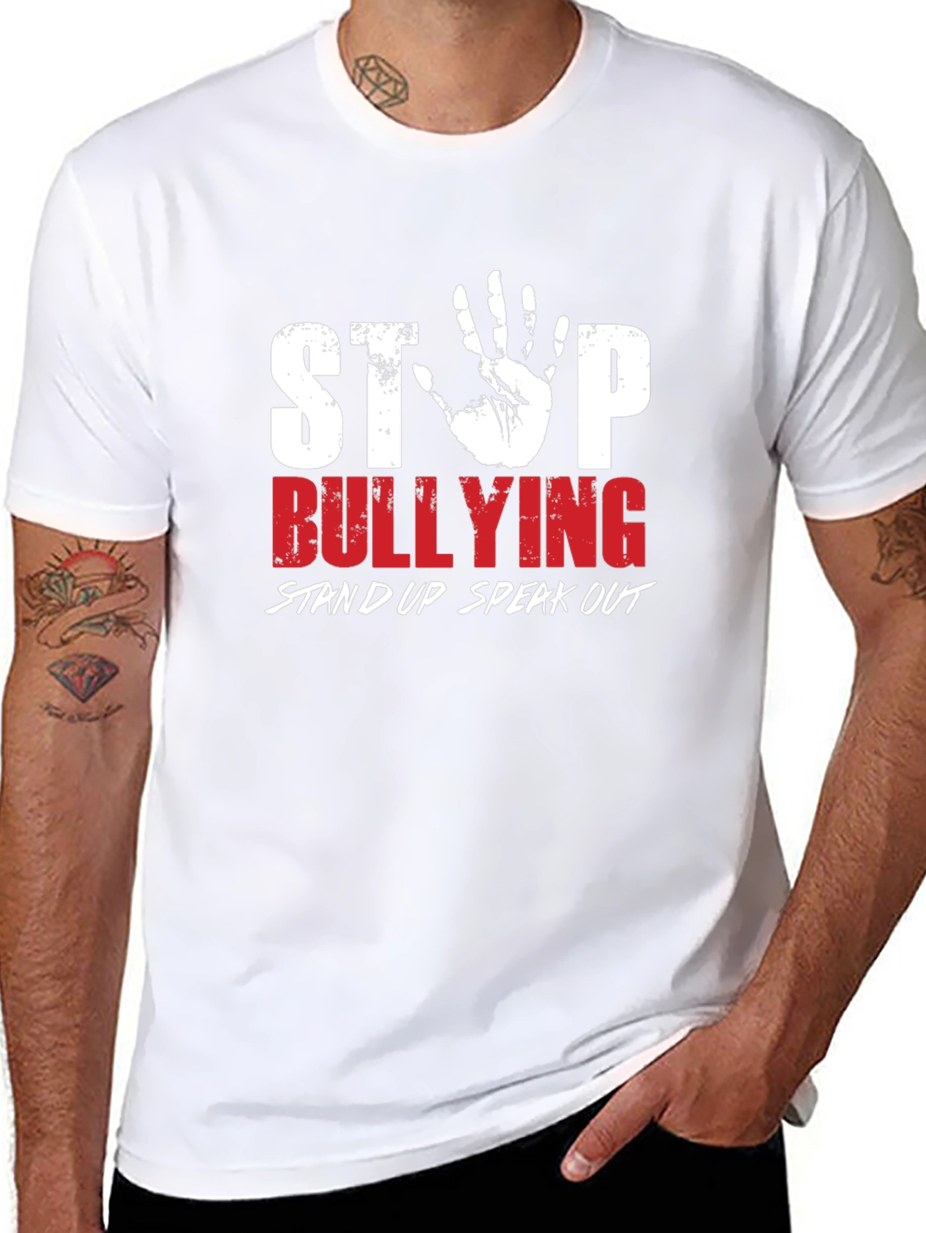 Stop Bullying Awareness Graphic T-Shirt