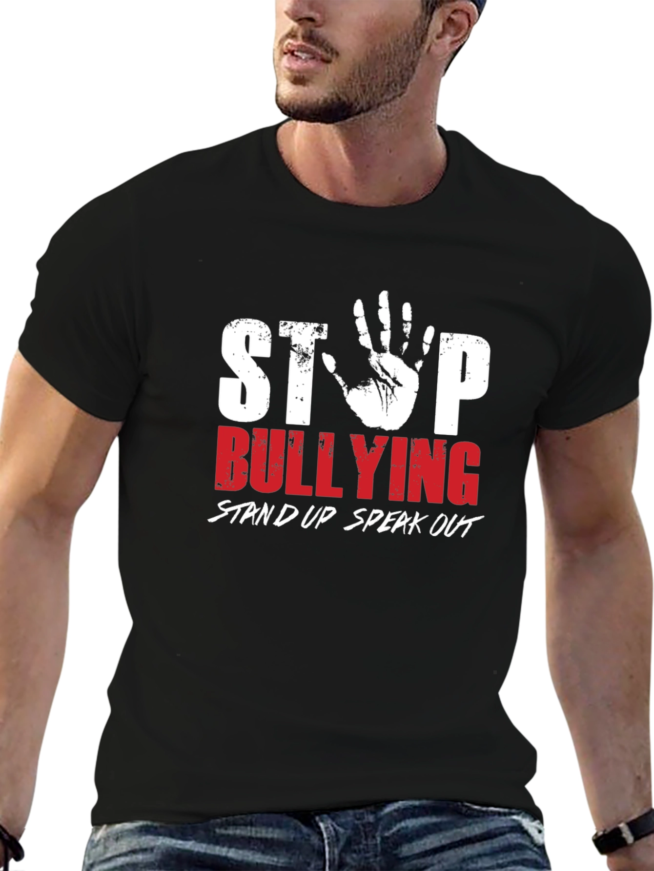 Stop Bullying Awareness Graphic T-Shirt