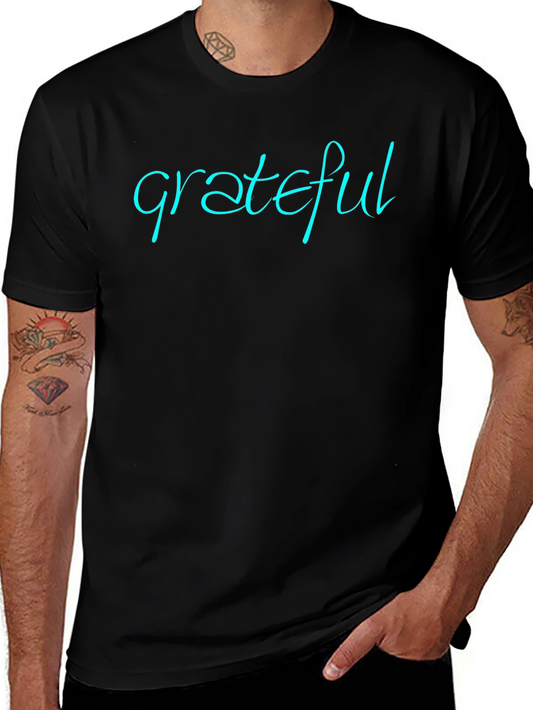 Grateful Black T-Shirt - Stylish & Comfortable Cotton Tee