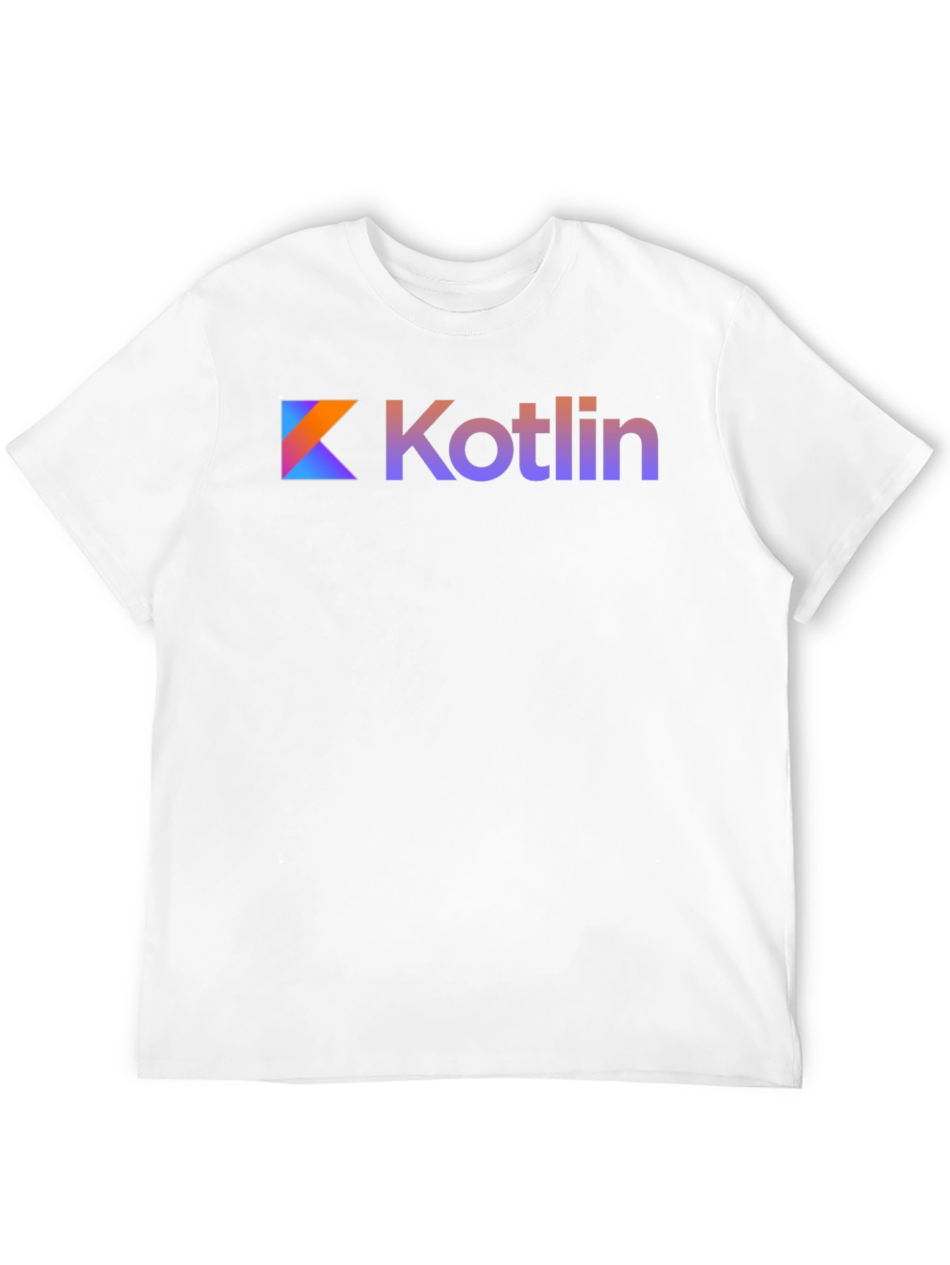 Kotlin Logo Black T-Shirt Gradient Design