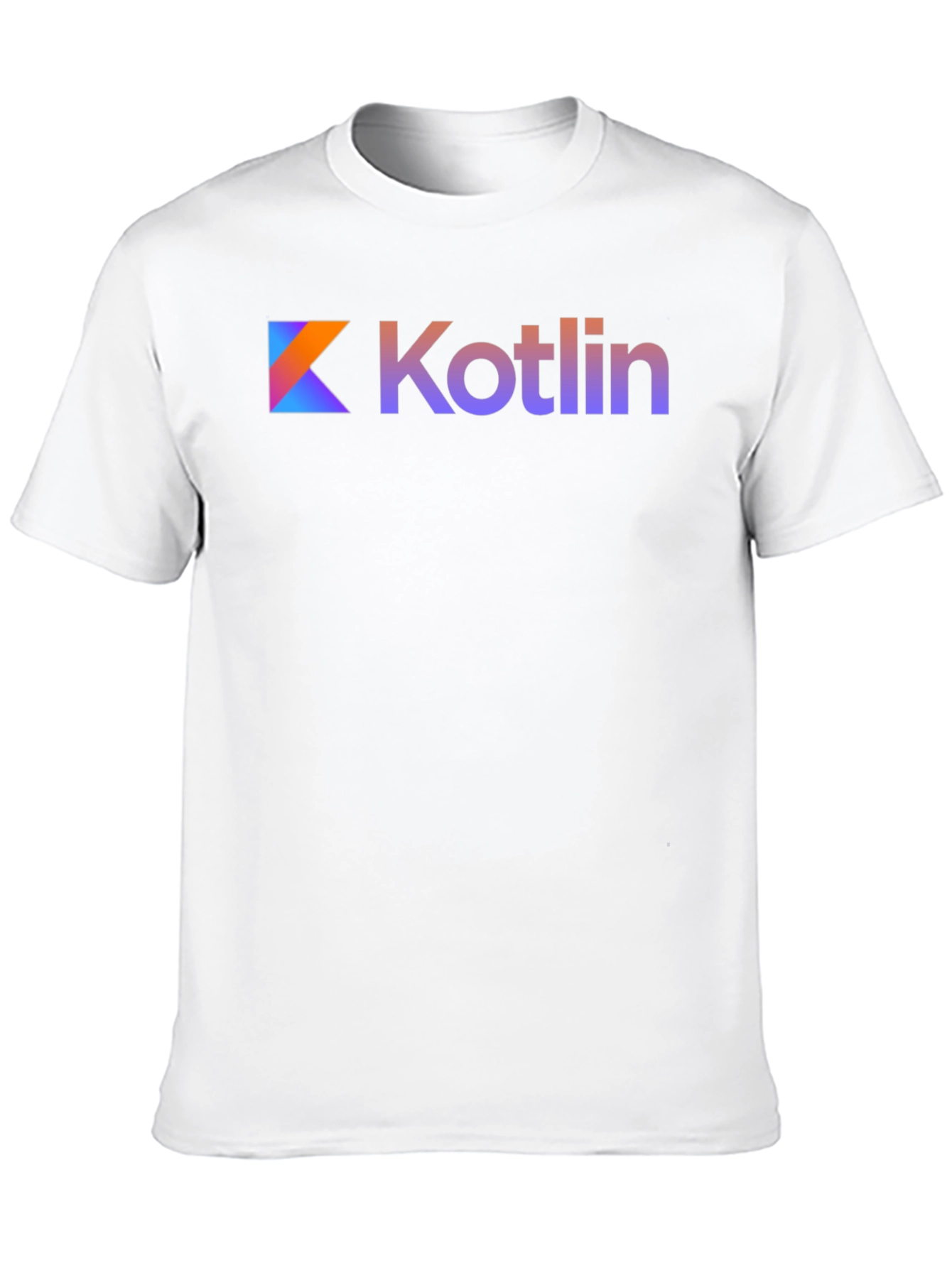 Kotlin Logo Black T-Shirt Gradient Design