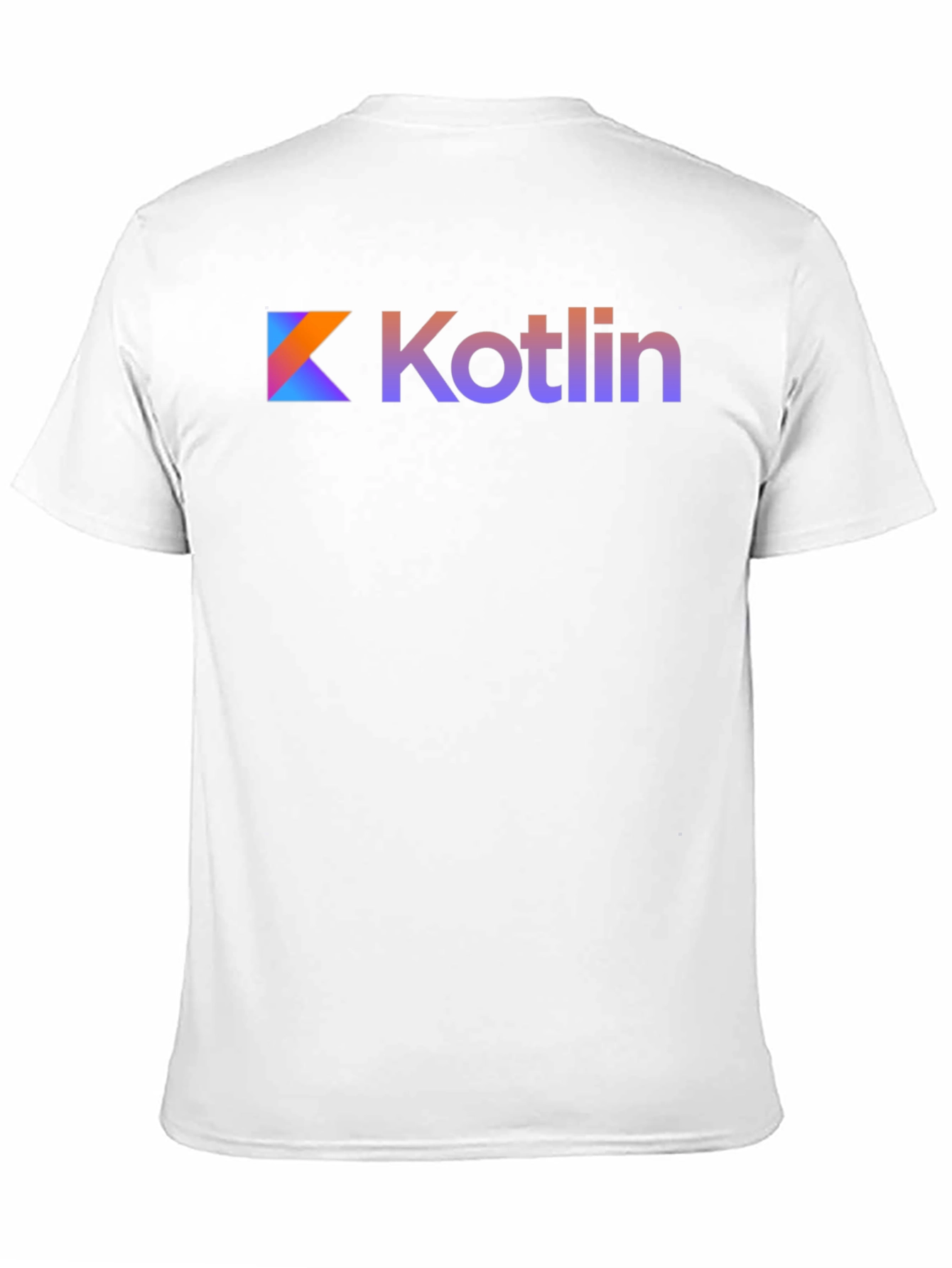 Kotlin Logo Black T-Shirt Gradient Design
