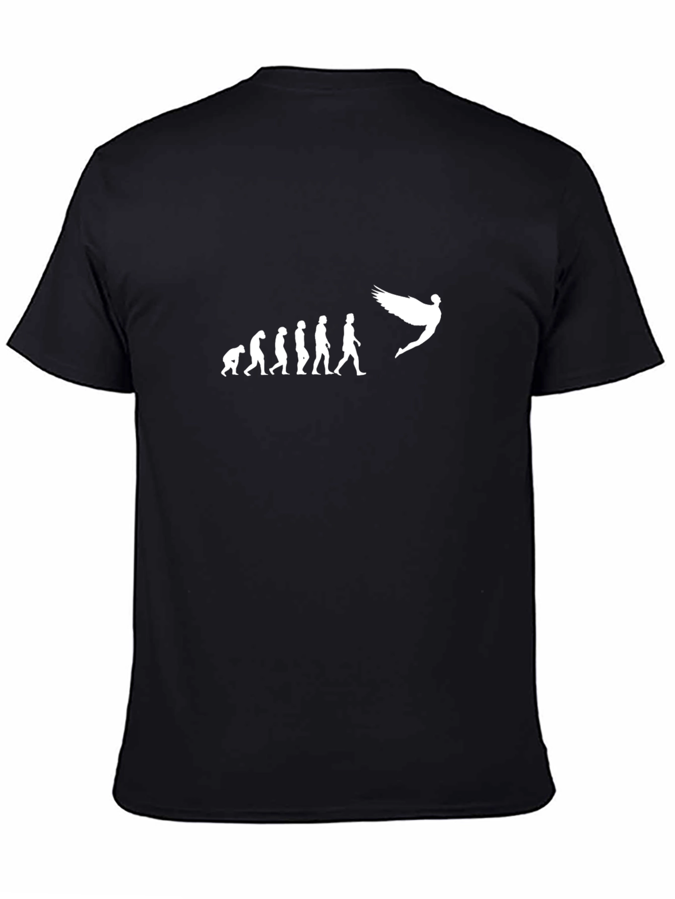 Evolution to Angel Black T-Shirt - Fly High!