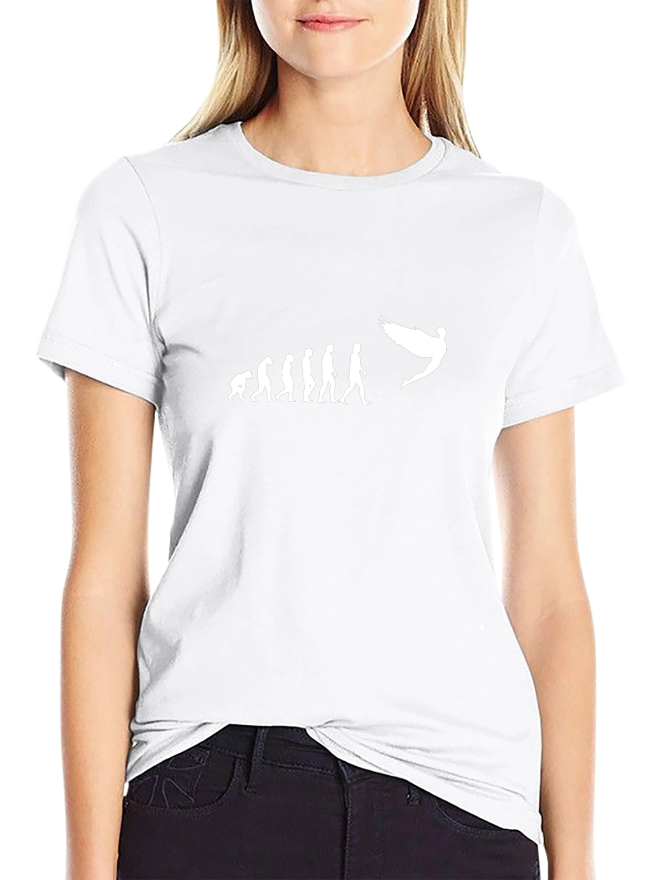 Evolution to Angel Black T-Shirt - Fly High!