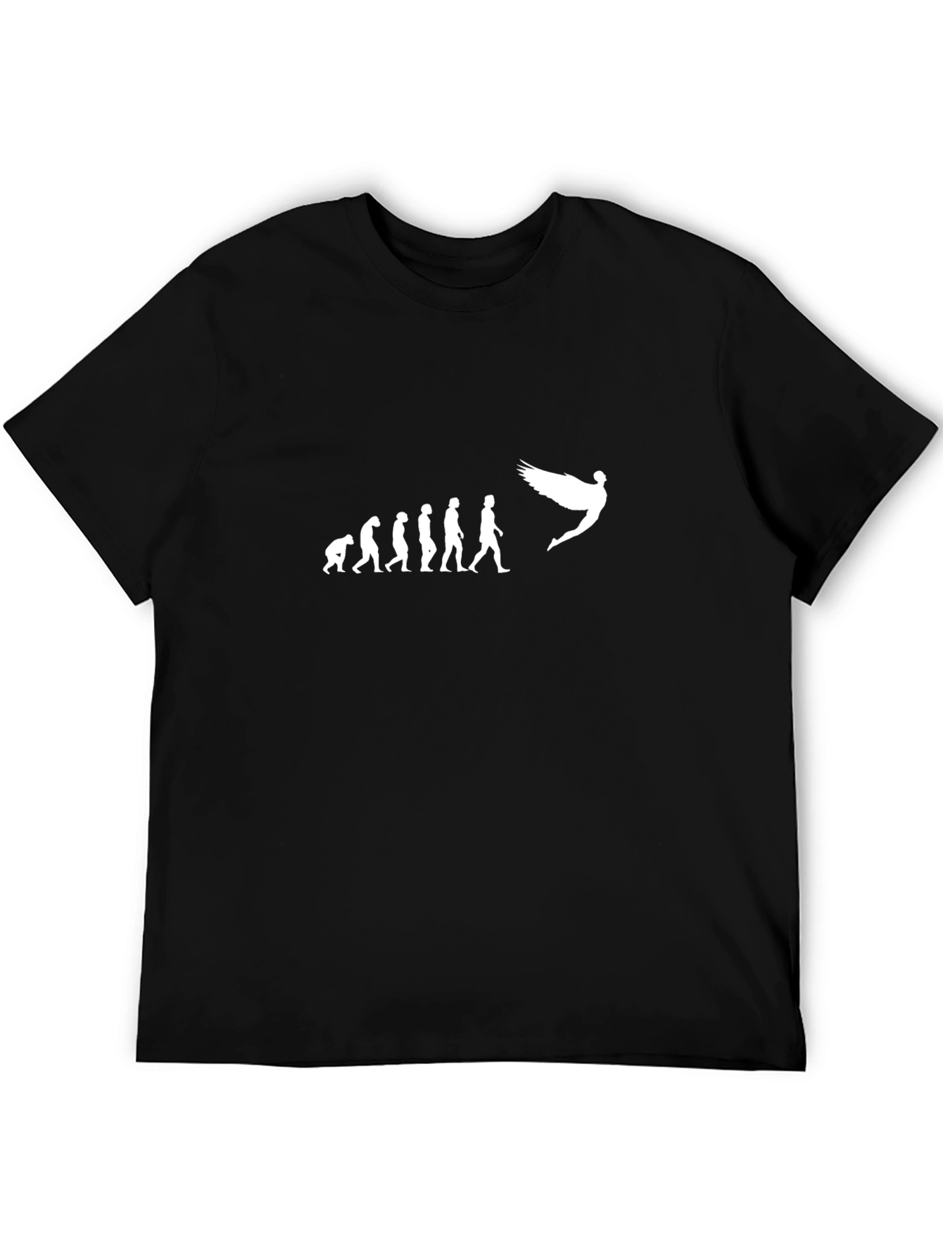 Evolution to Angel Black T-Shirt - Fly High!