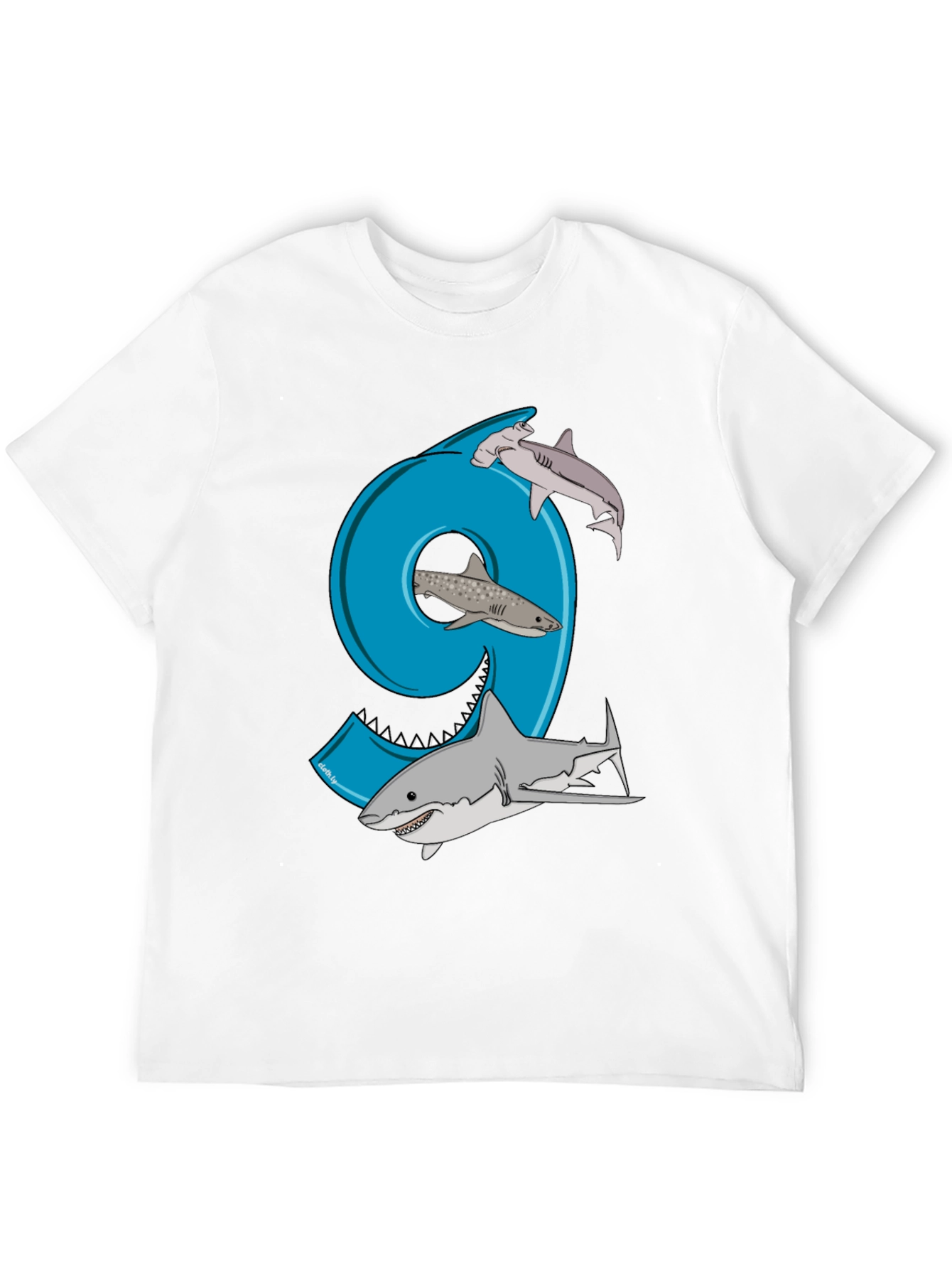 Shark 9th Birthday T-Shirt