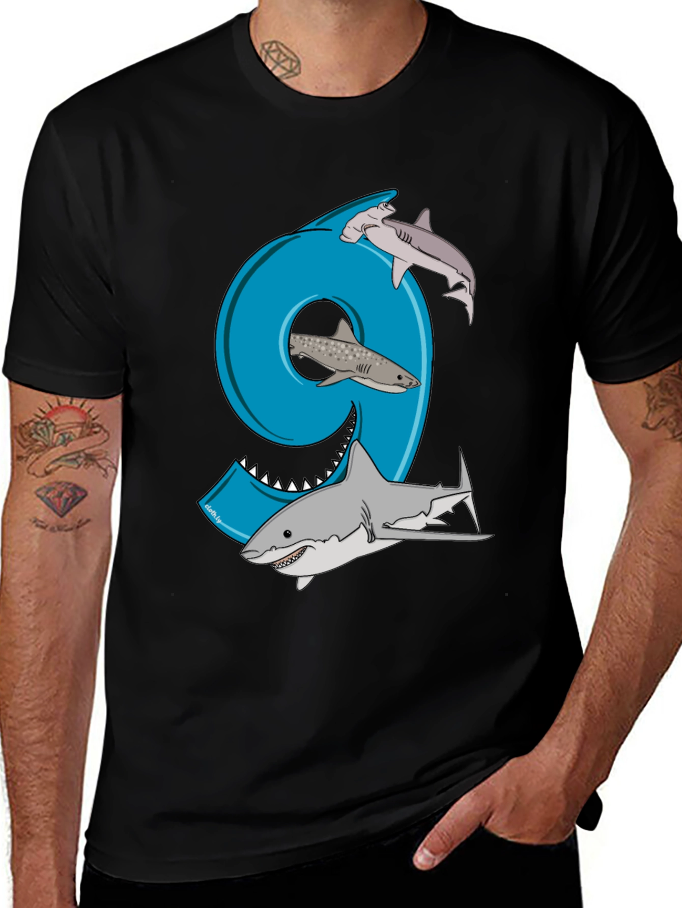 Shark 9th Birthday T-Shirt