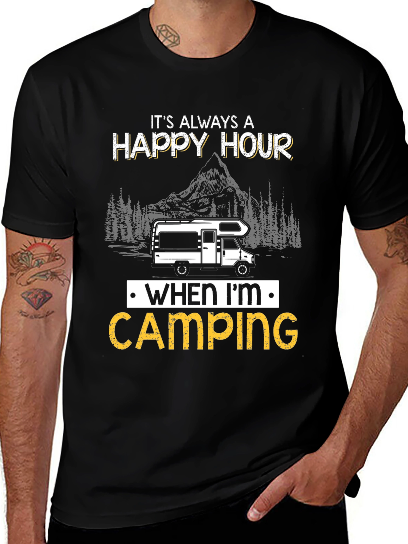 Happy Hour Camping RV T-Shirt