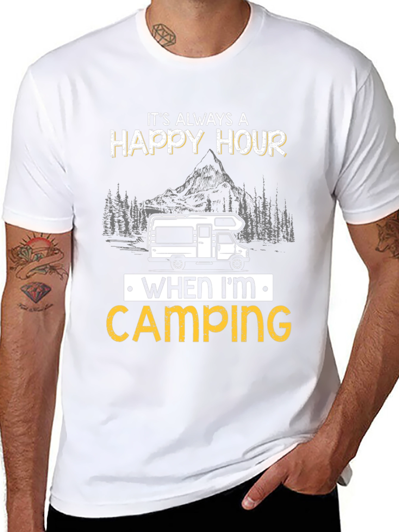 Happy Hour Camping RV T-Shirt