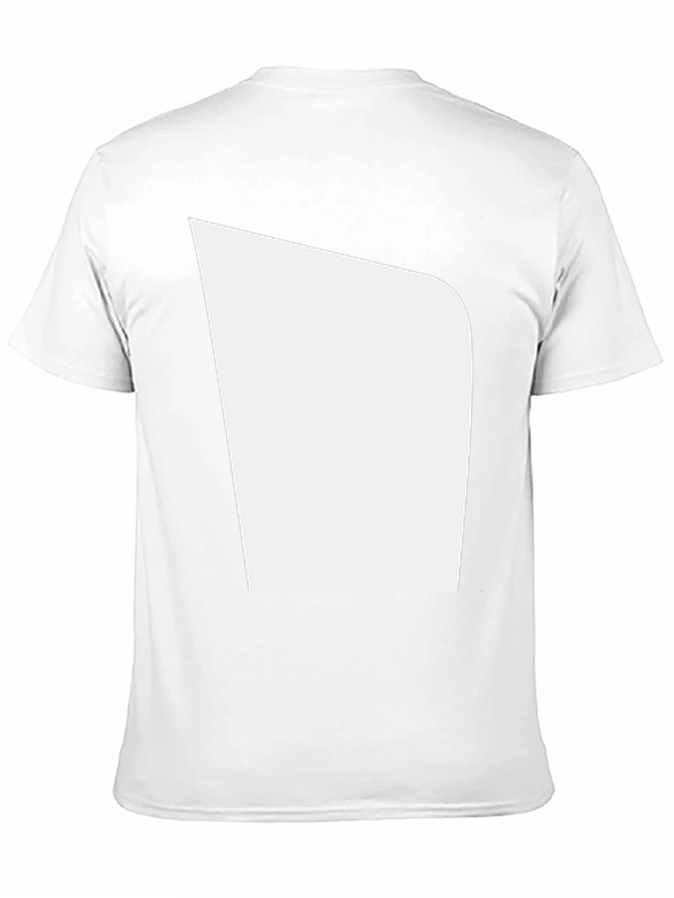 Mens Black T-Shirt with Unique White Graphic