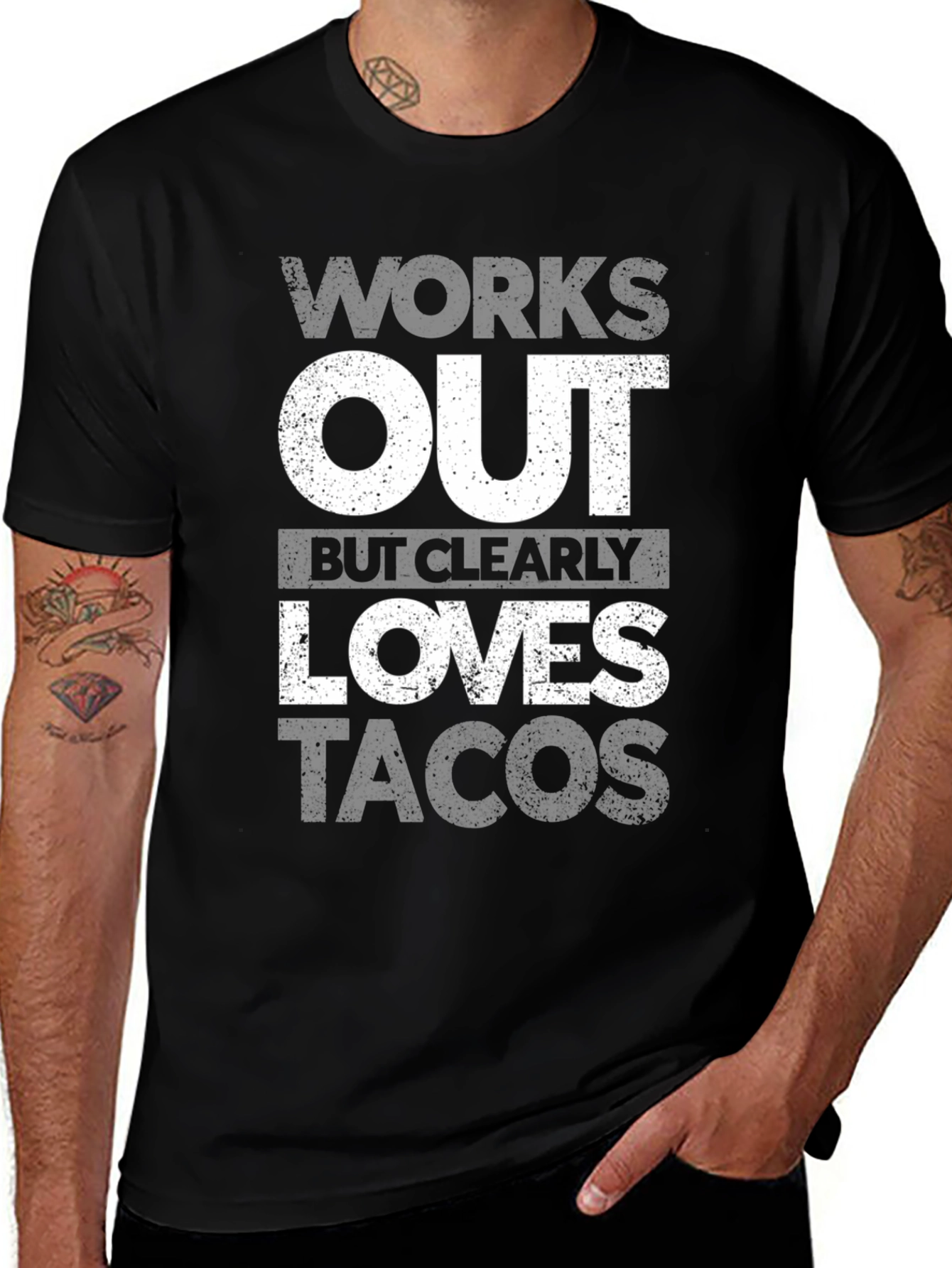 Works Out Loves Tacos Graphic Tee