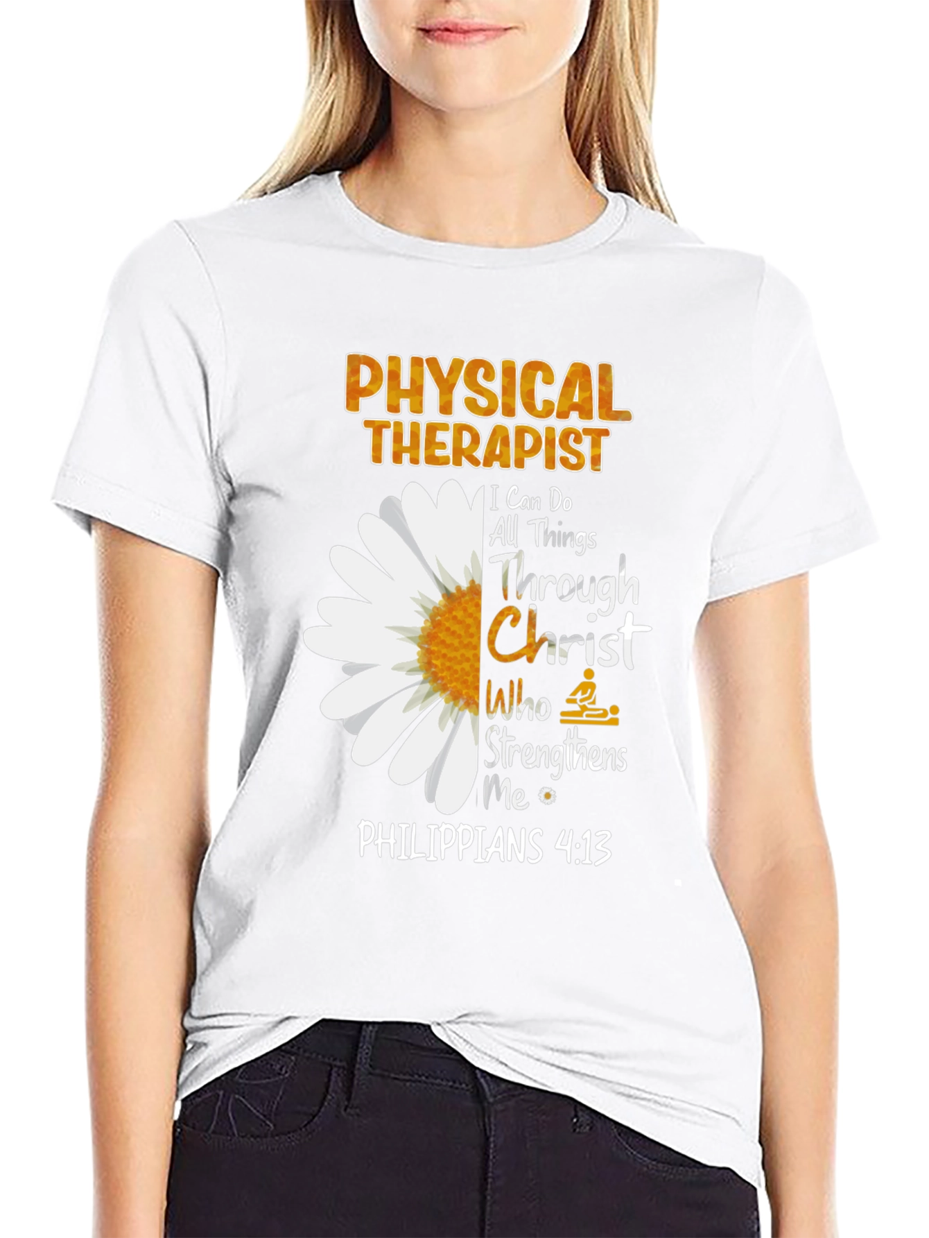 Physical Therapist Christian Floral T-Shirt