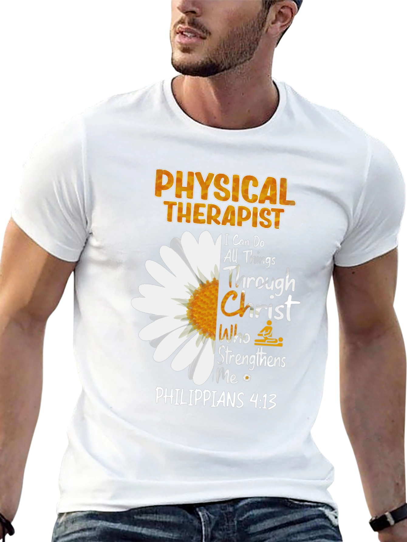 Physical Therapist Christian Floral T-Shirt