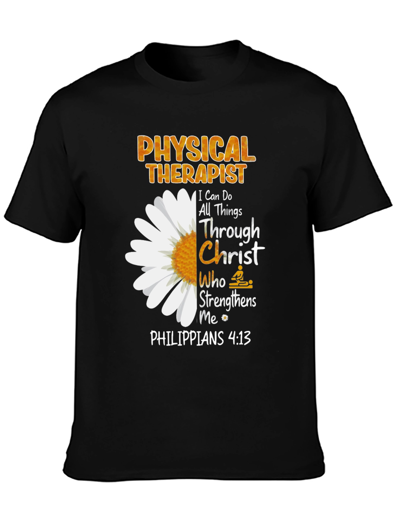 Physical Therapist Christian Floral T-Shirt