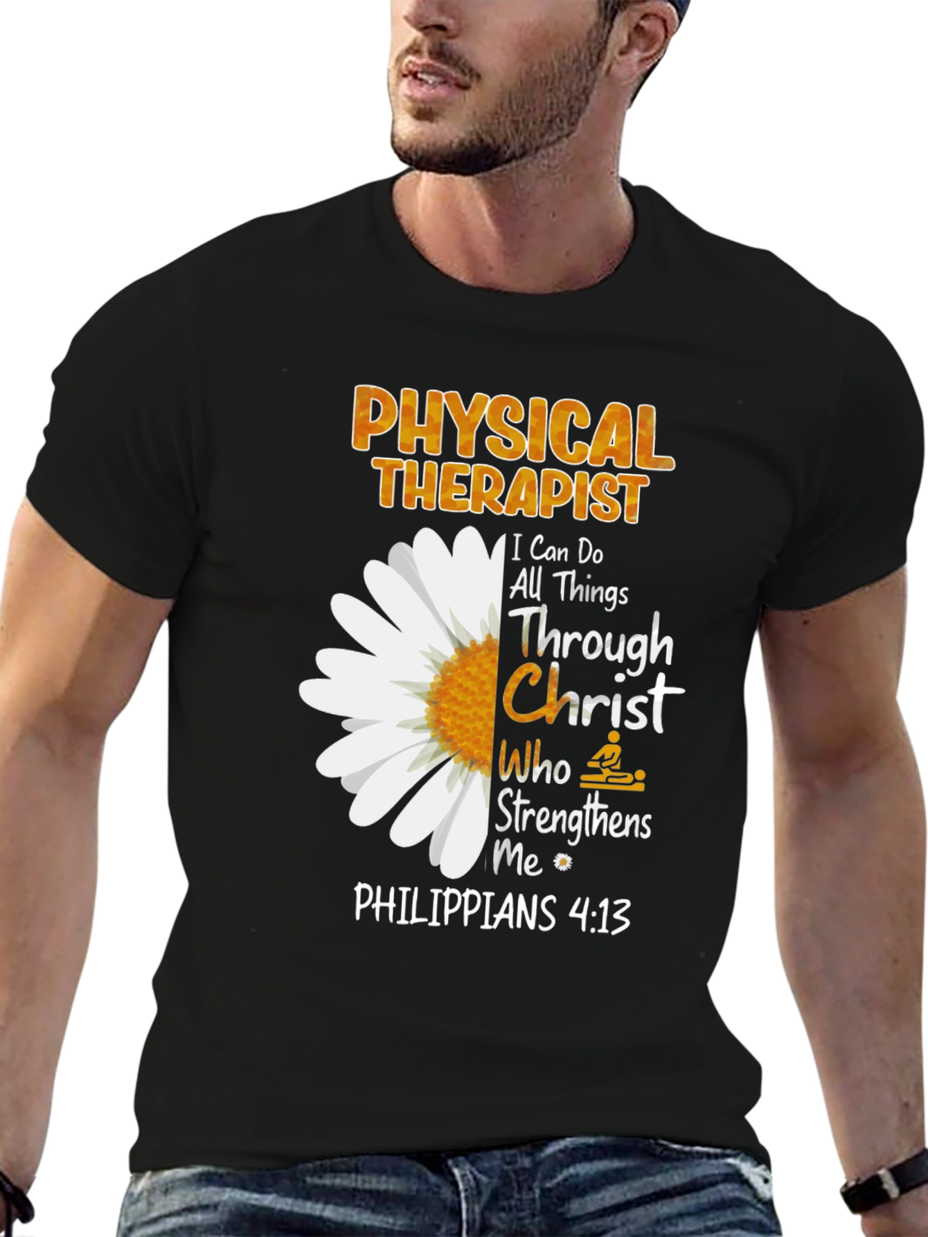 Physical Therapist Christian Floral T-Shirt