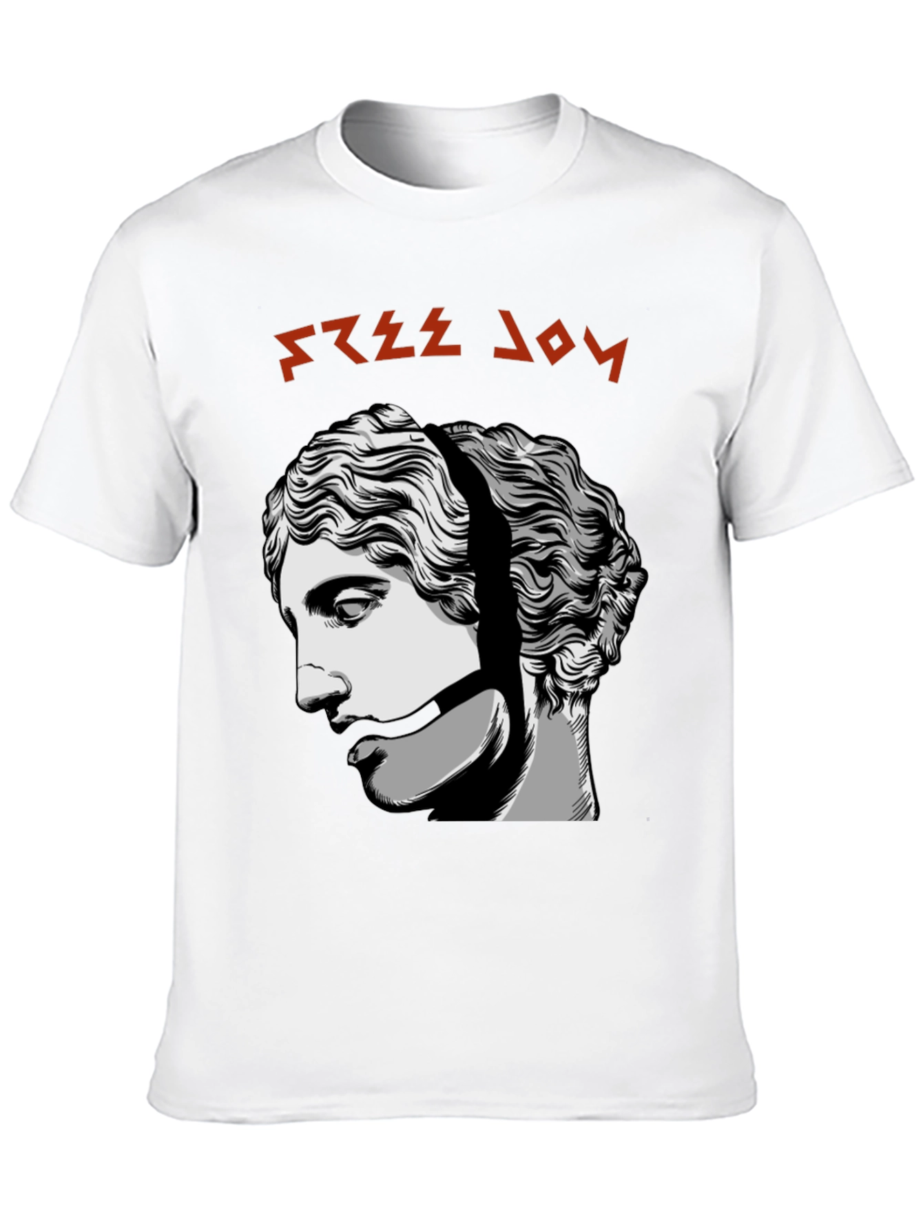 Free Joy Graphic Tee - Black Cotton T-Shirt