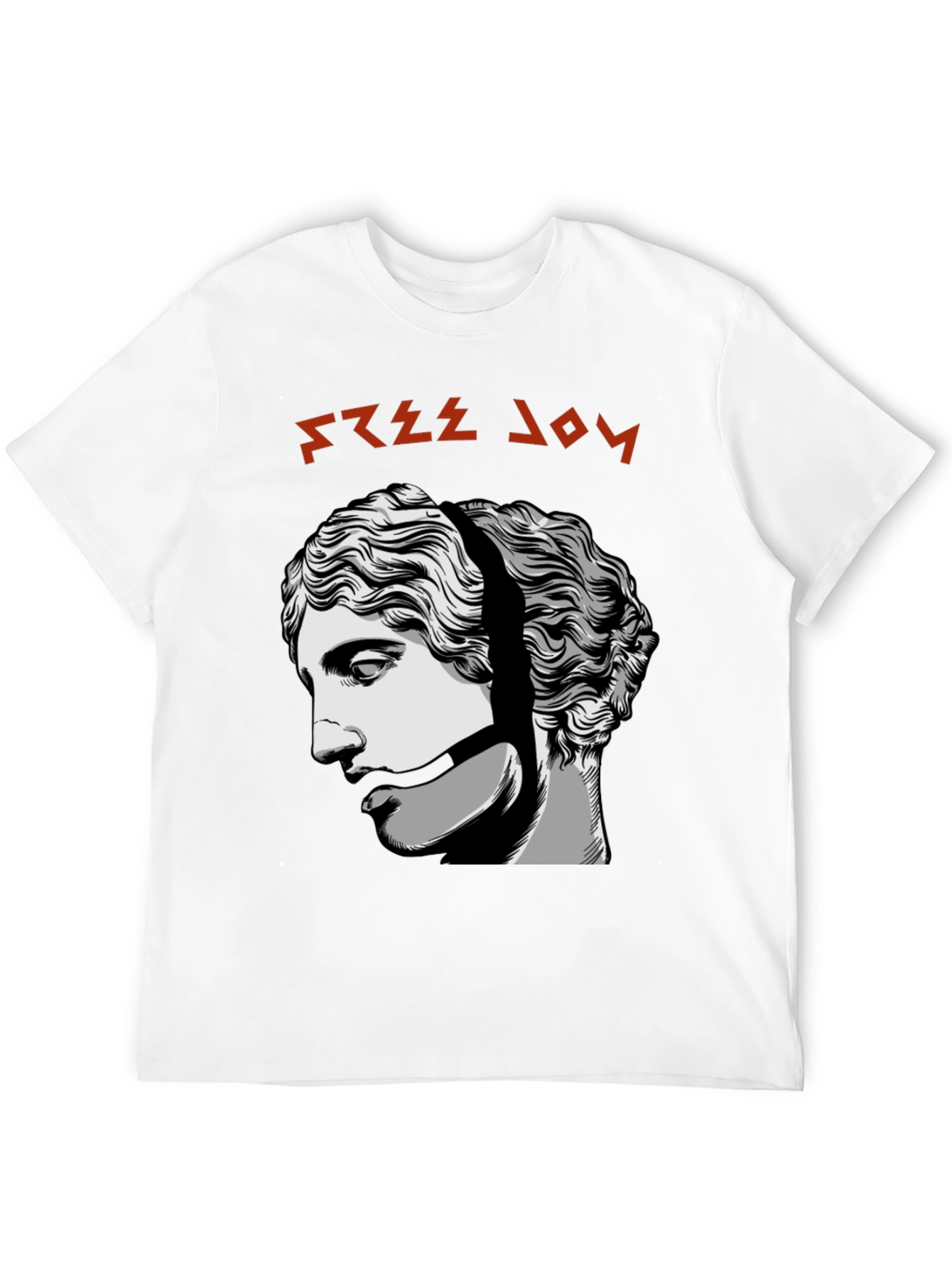 Free Joy Graphic Tee - Black Cotton T-Shirt