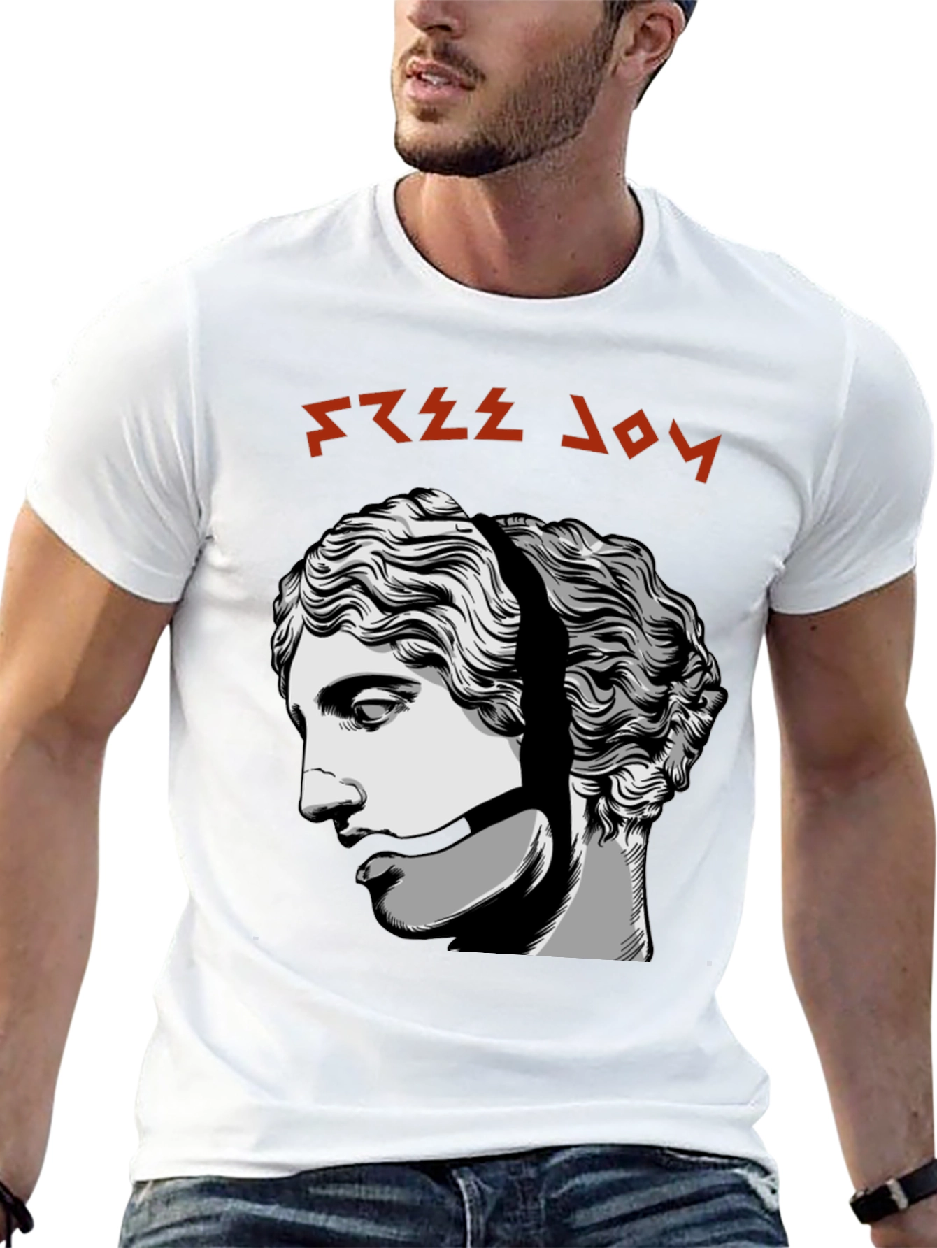 Free Joy Graphic Tee - Black Cotton T-Shirt