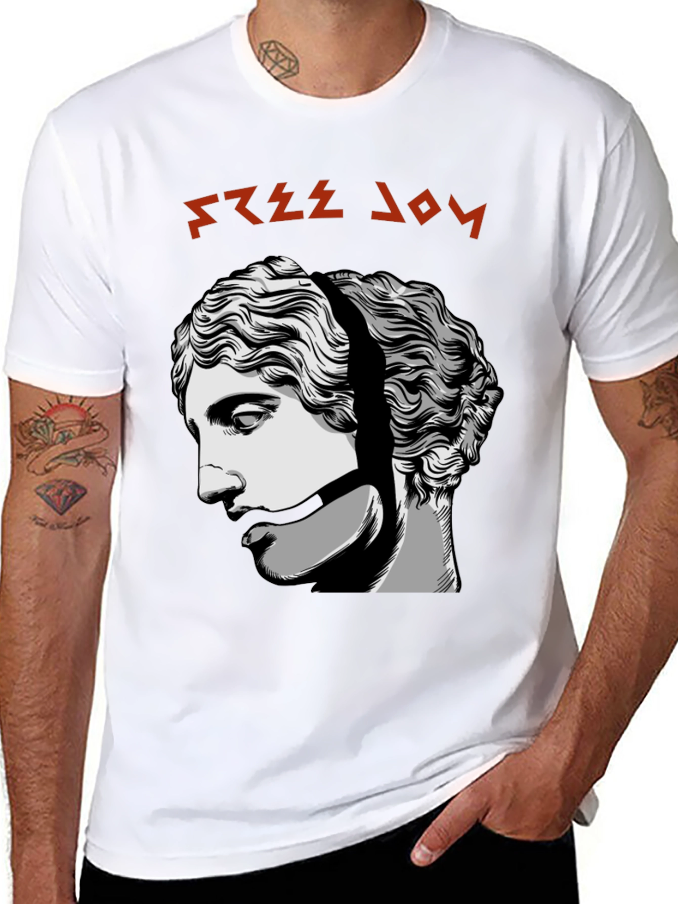 Free Joy Graphic Tee - Black Cotton T-Shirt