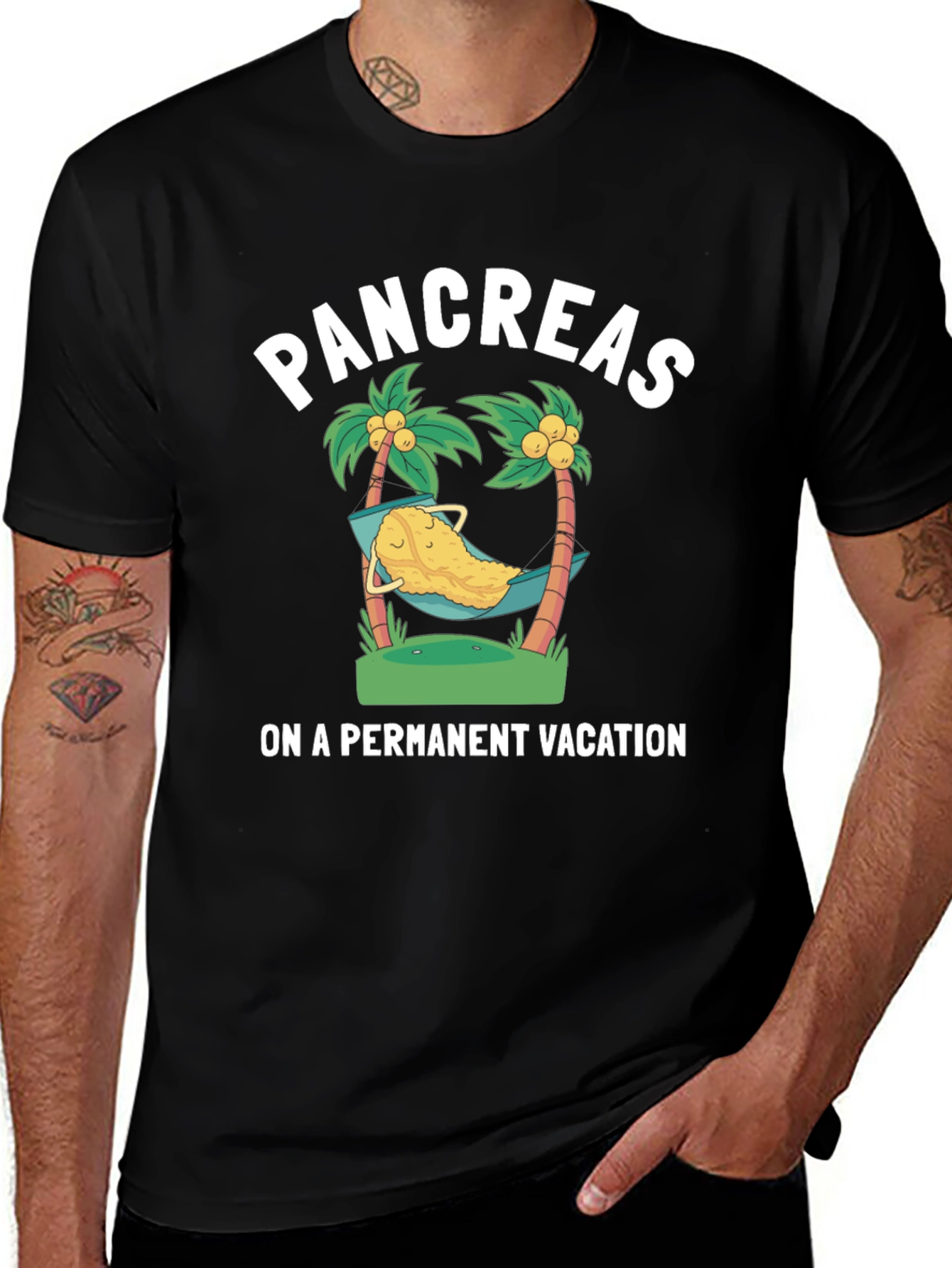 Pancreas Permanent Vacation Graphic T-Shirt