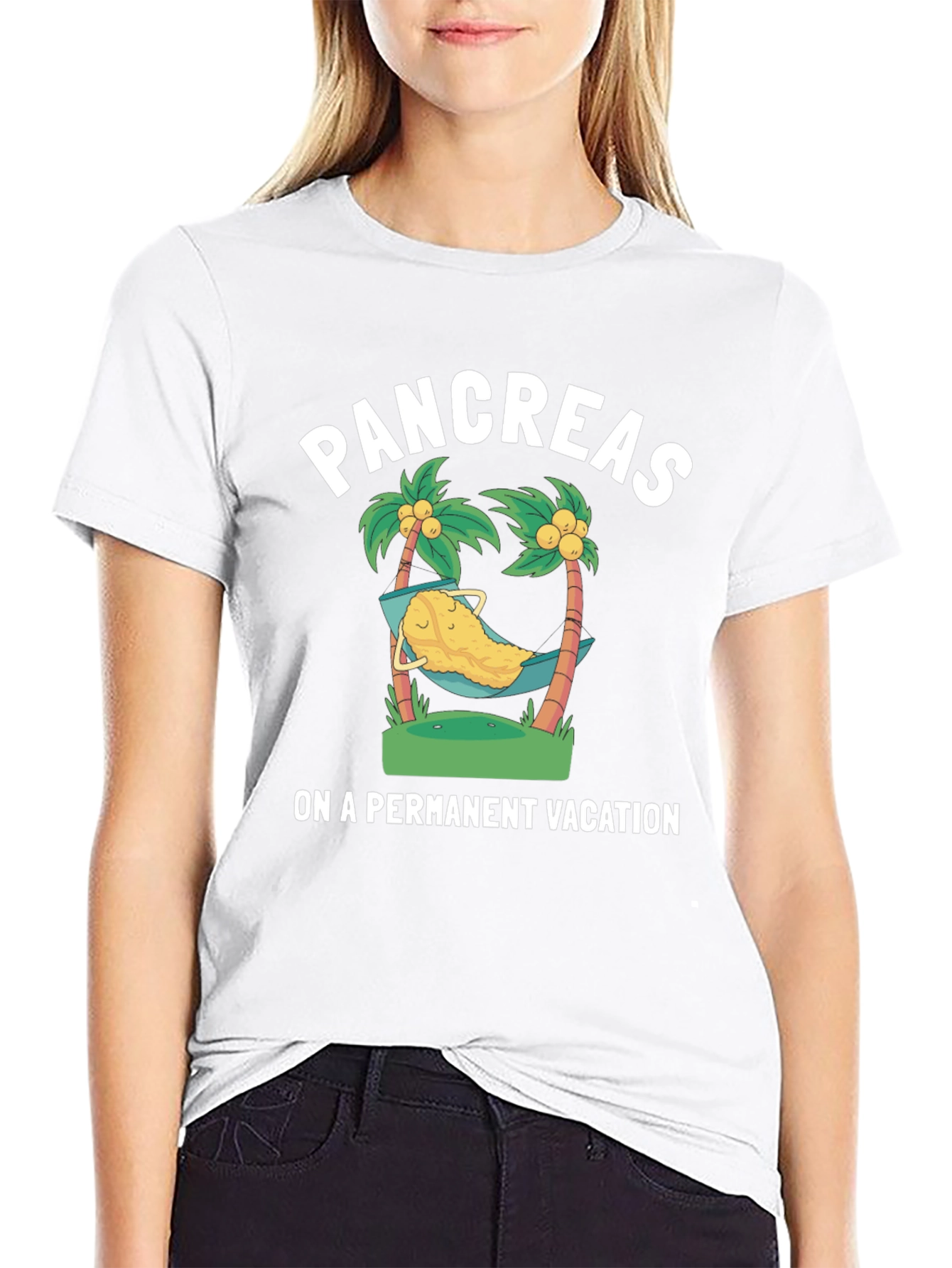 Pancreas Permanent Vacation Graphic T-Shirt
