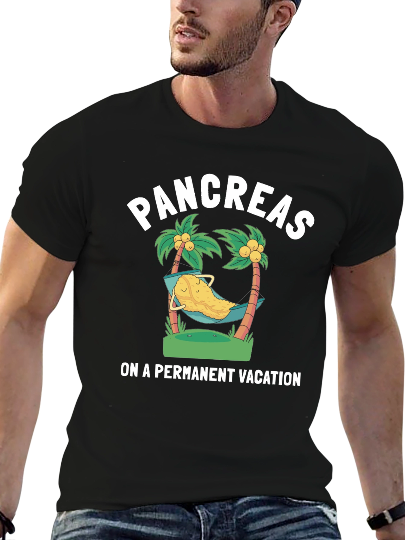 Pancreas Permanent Vacation Graphic T-Shirt