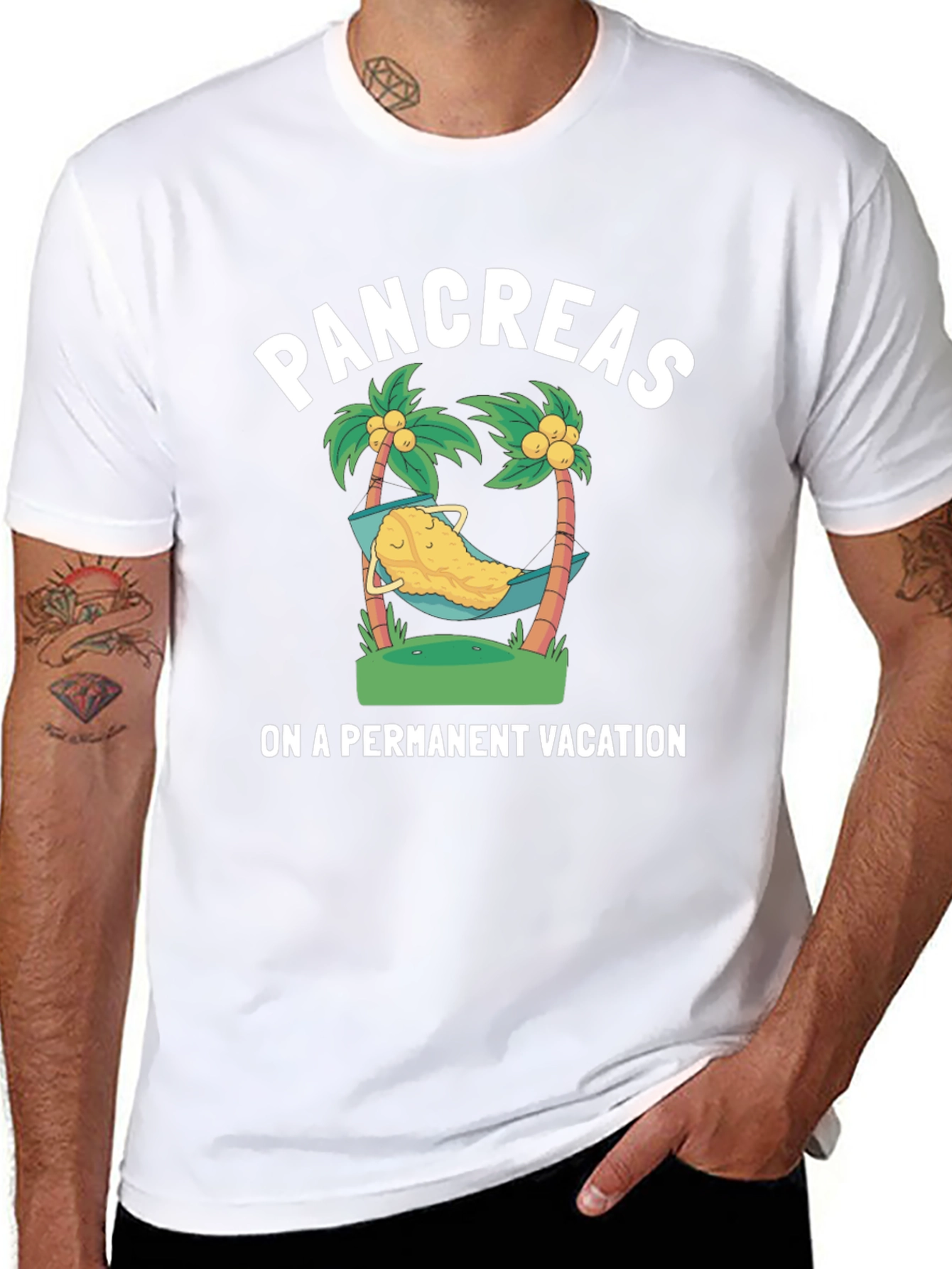 Pancreas Permanent Vacation Graphic T-Shirt