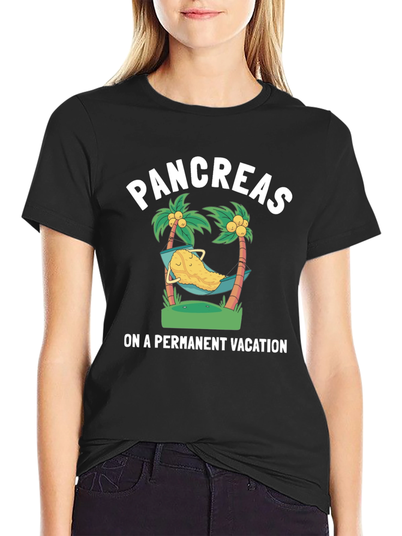 Pancreas Permanent Vacation Graphic T-Shirt