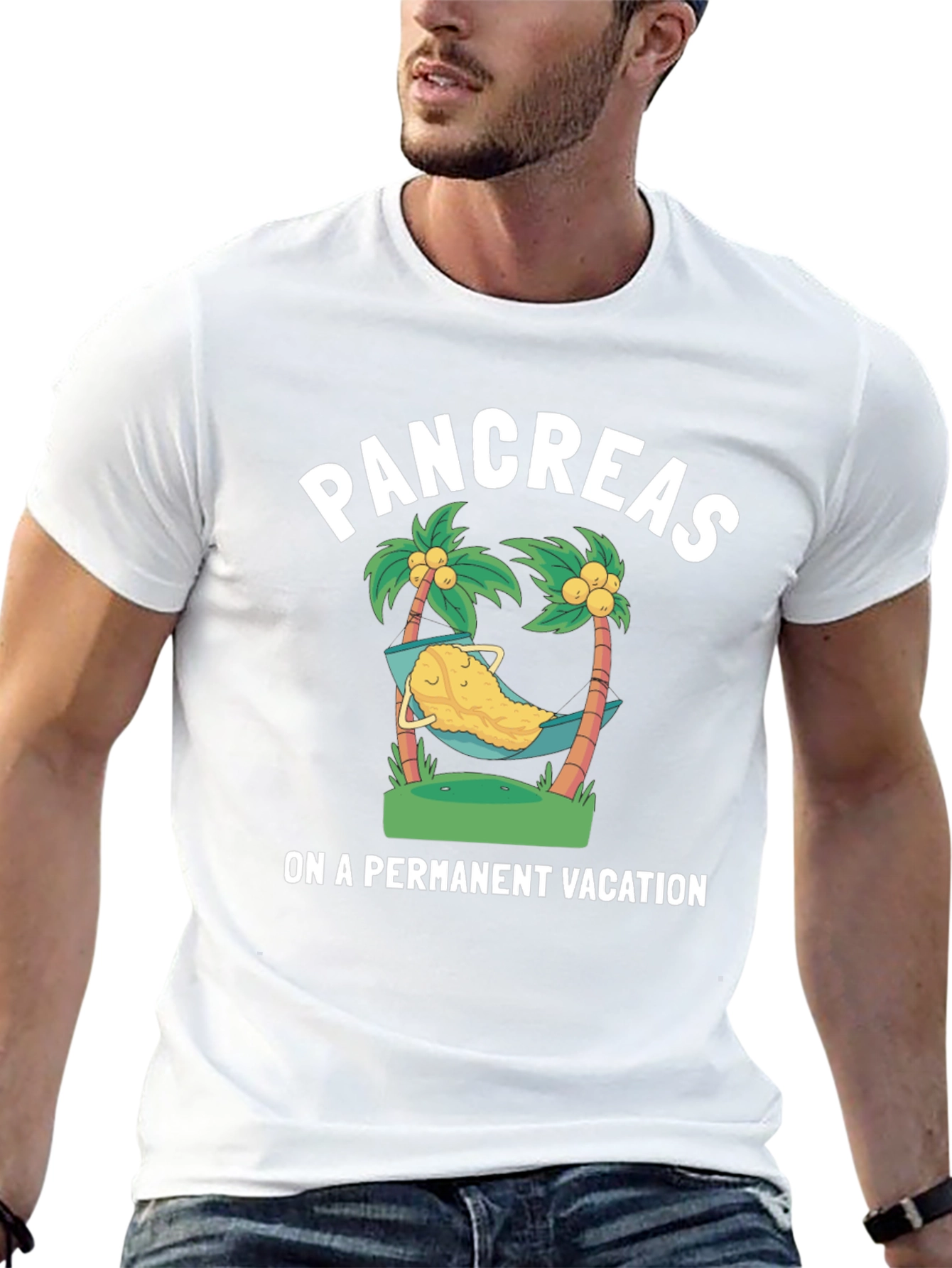 Pancreas Permanent Vacation Graphic T-Shirt