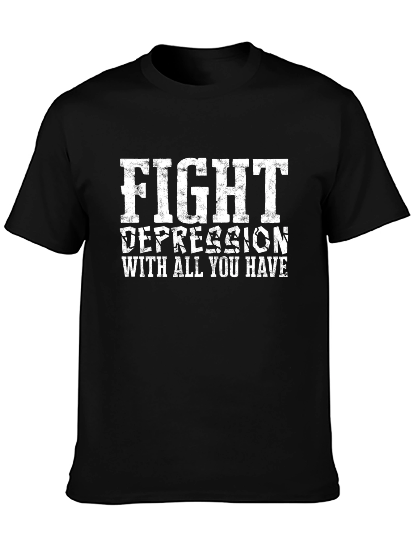 Fight Depression T-Shirt - Motivational Graphic Tee