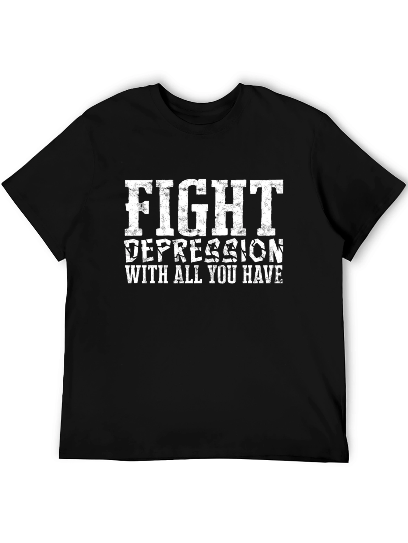 Fight Depression T-Shirt - Motivational Graphic Tee
