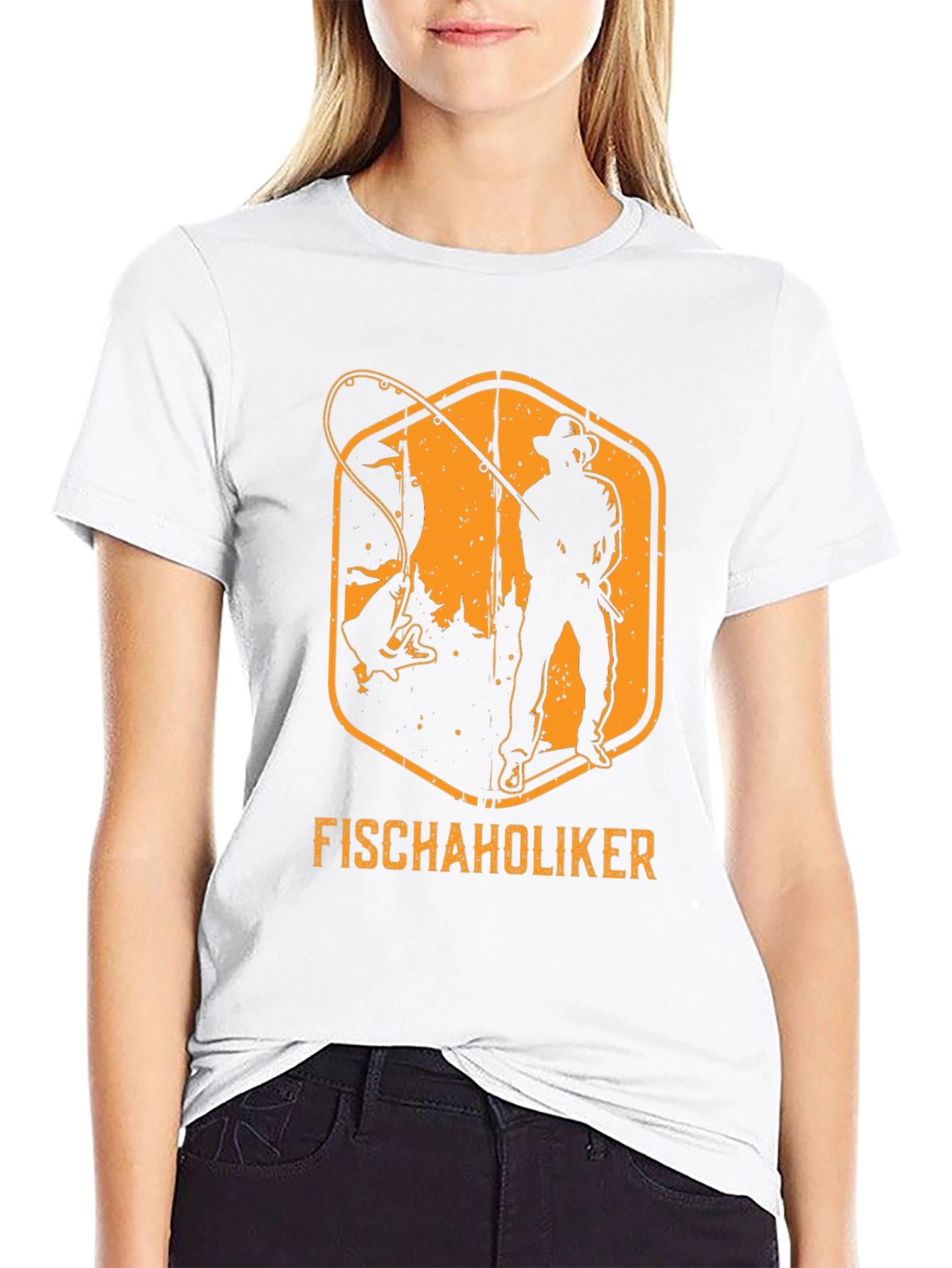 Fischaholiker Fishing T-Shirt - Black Cotton Tee