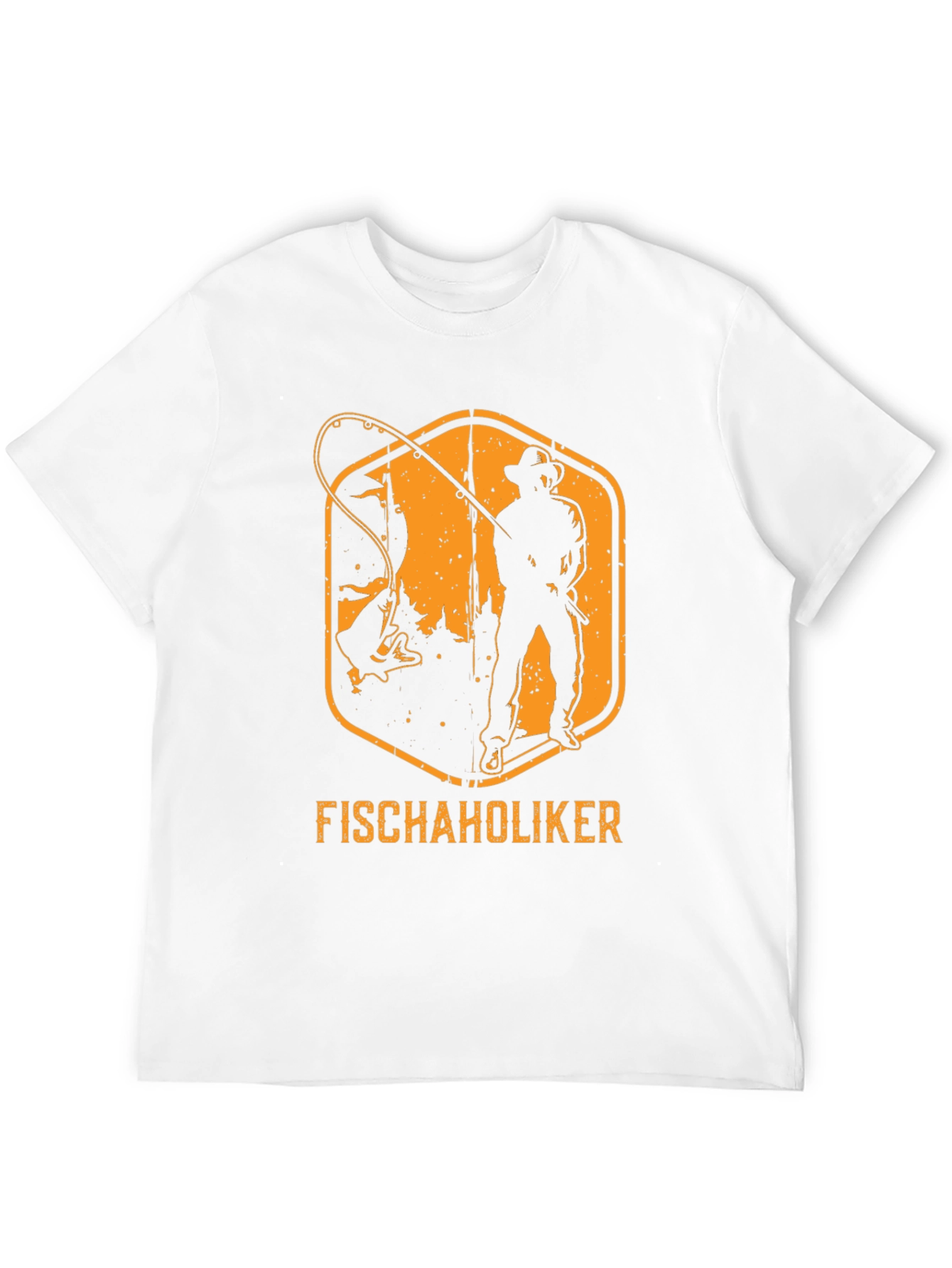 Fischaholiker Fishing T-Shirt - Black Cotton Tee