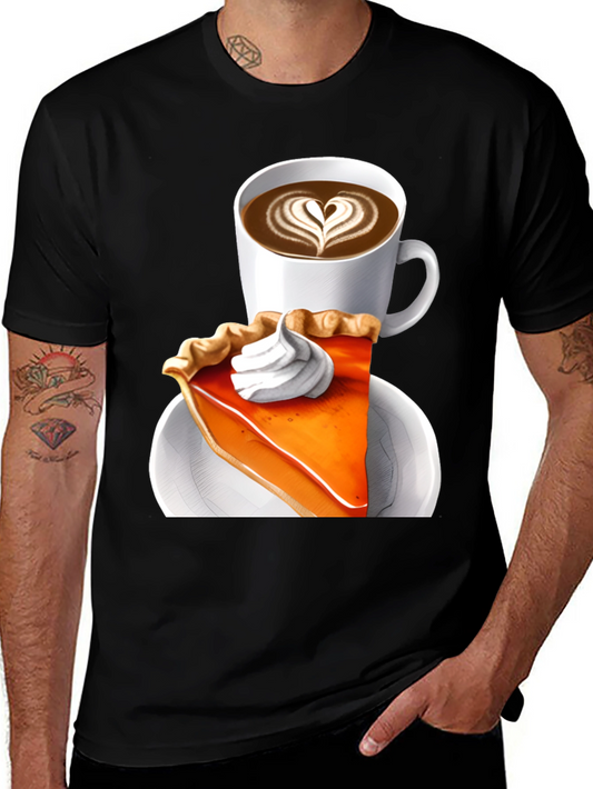 Pumpkin Pie and Latte Graphic Tee - Comfort & Style