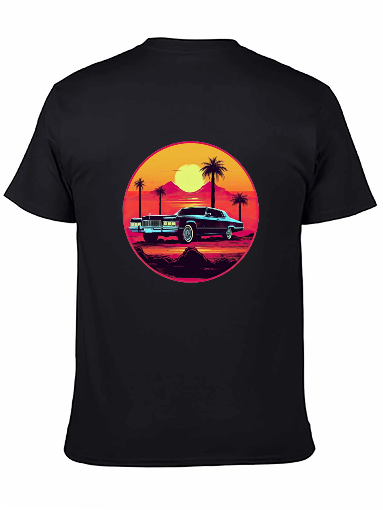 Retro Sunset Car T-Shirt