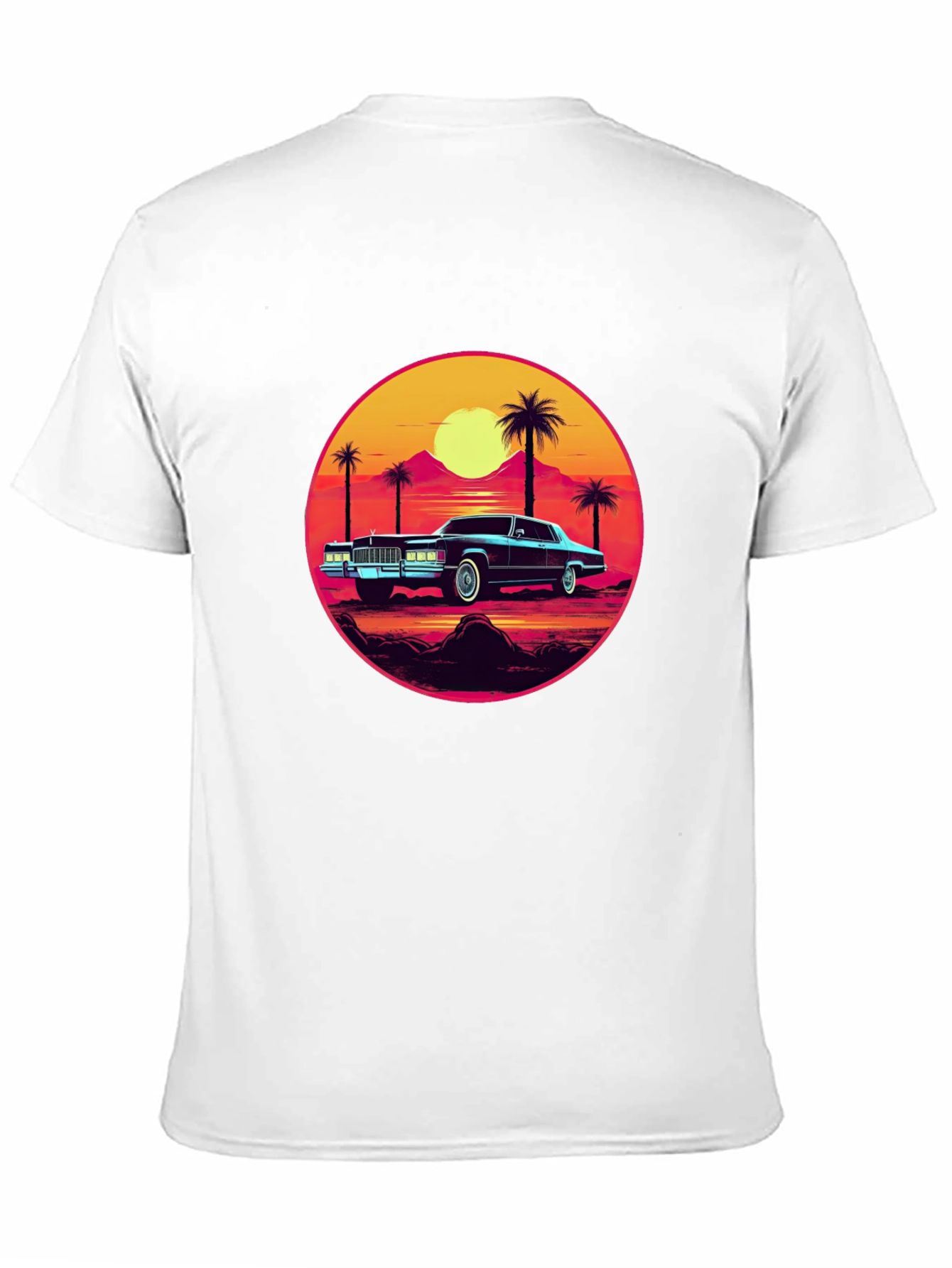 Retro Sunset Car T-Shirt