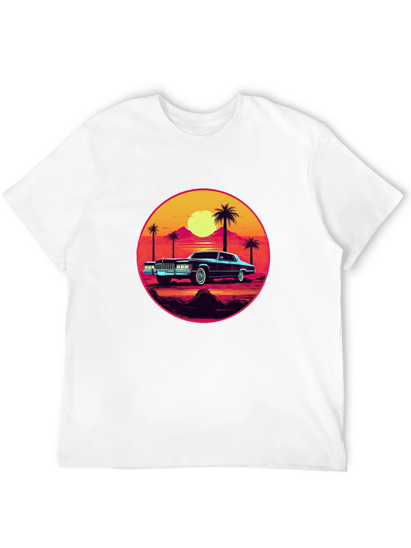 Retro Sunset Car T-Shirt