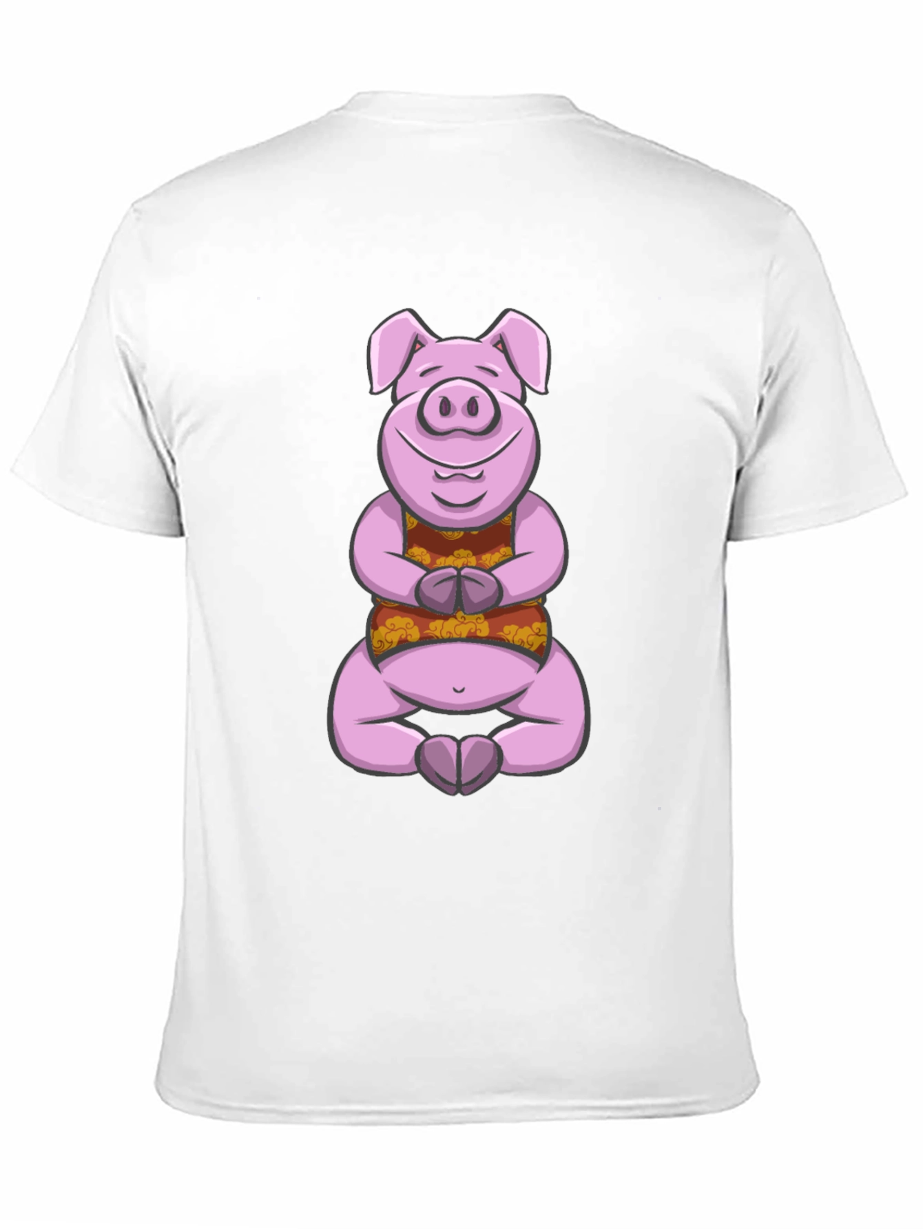 Meditating Pig Graphic Tee - Funny Yoga Shirt
