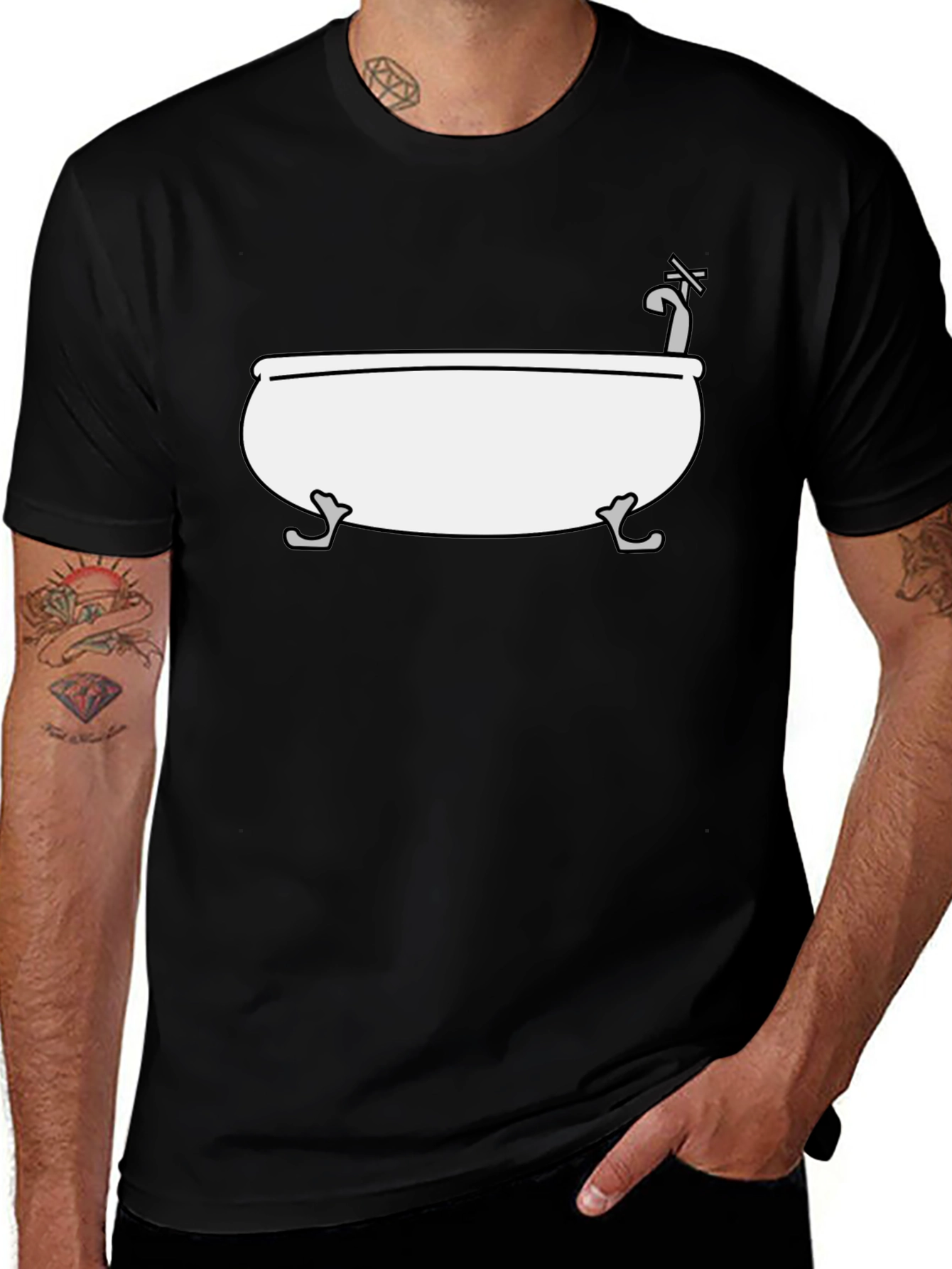Black Bathtub Graphic Tee