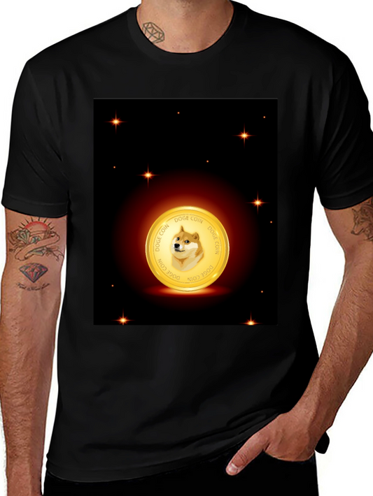 Doge Coin Black T-Shirt - Crypto Currency Tee