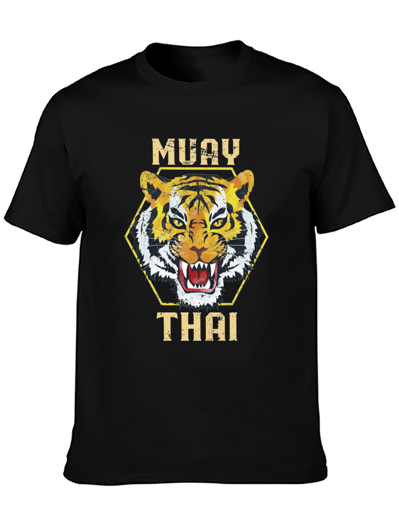 Muay Thai Tiger Graphic T-Shirt - Martial Arts Tee