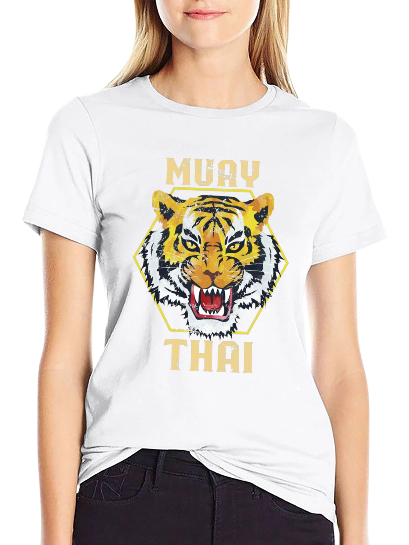 Muay Thai Tiger Graphic T-Shirt - Martial Arts Tee