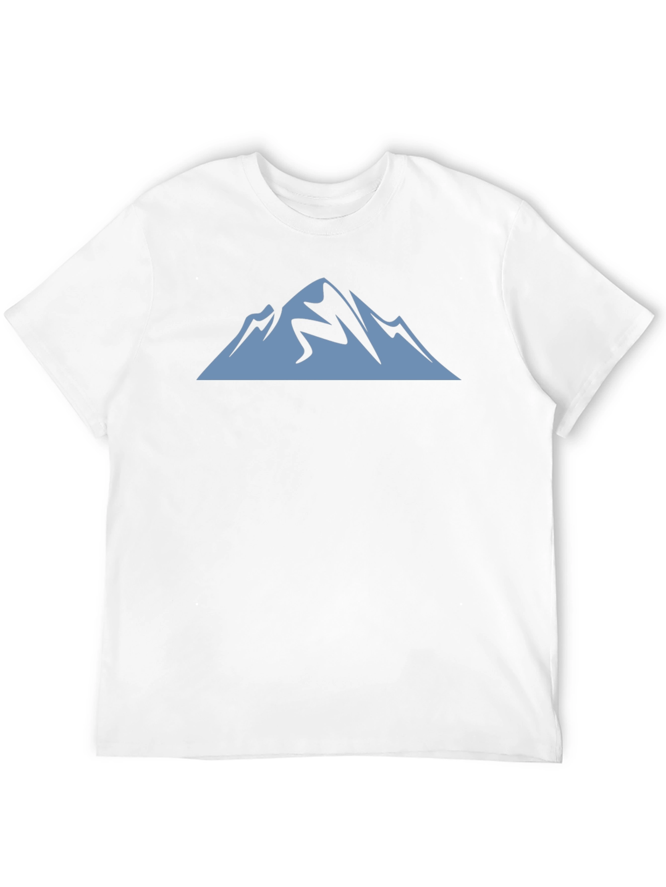 Mountain Graphic Tee - Black Cotton Casual Shirt