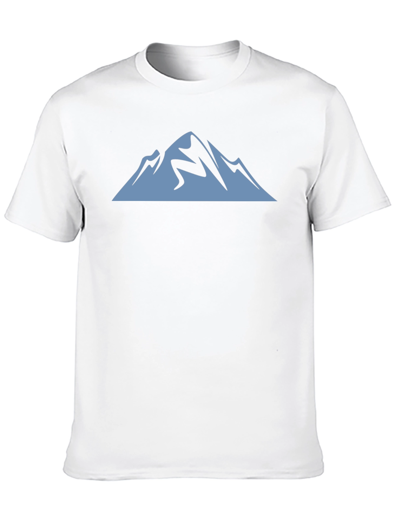Mountain Graphic Tee - Black Cotton Casual Shirt