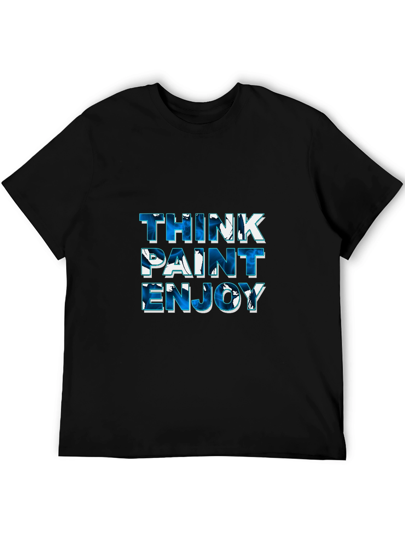 Think Paint Enjoy Black Tee