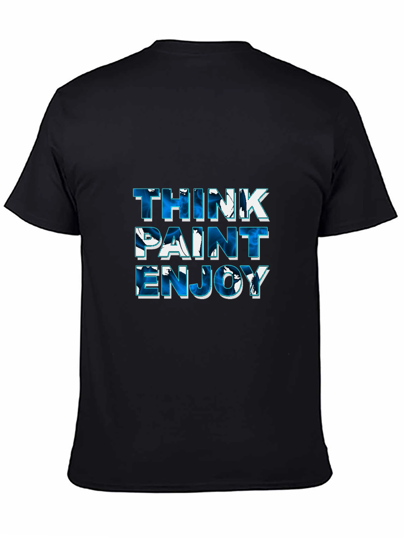 Think Paint Enjoy Black Tee