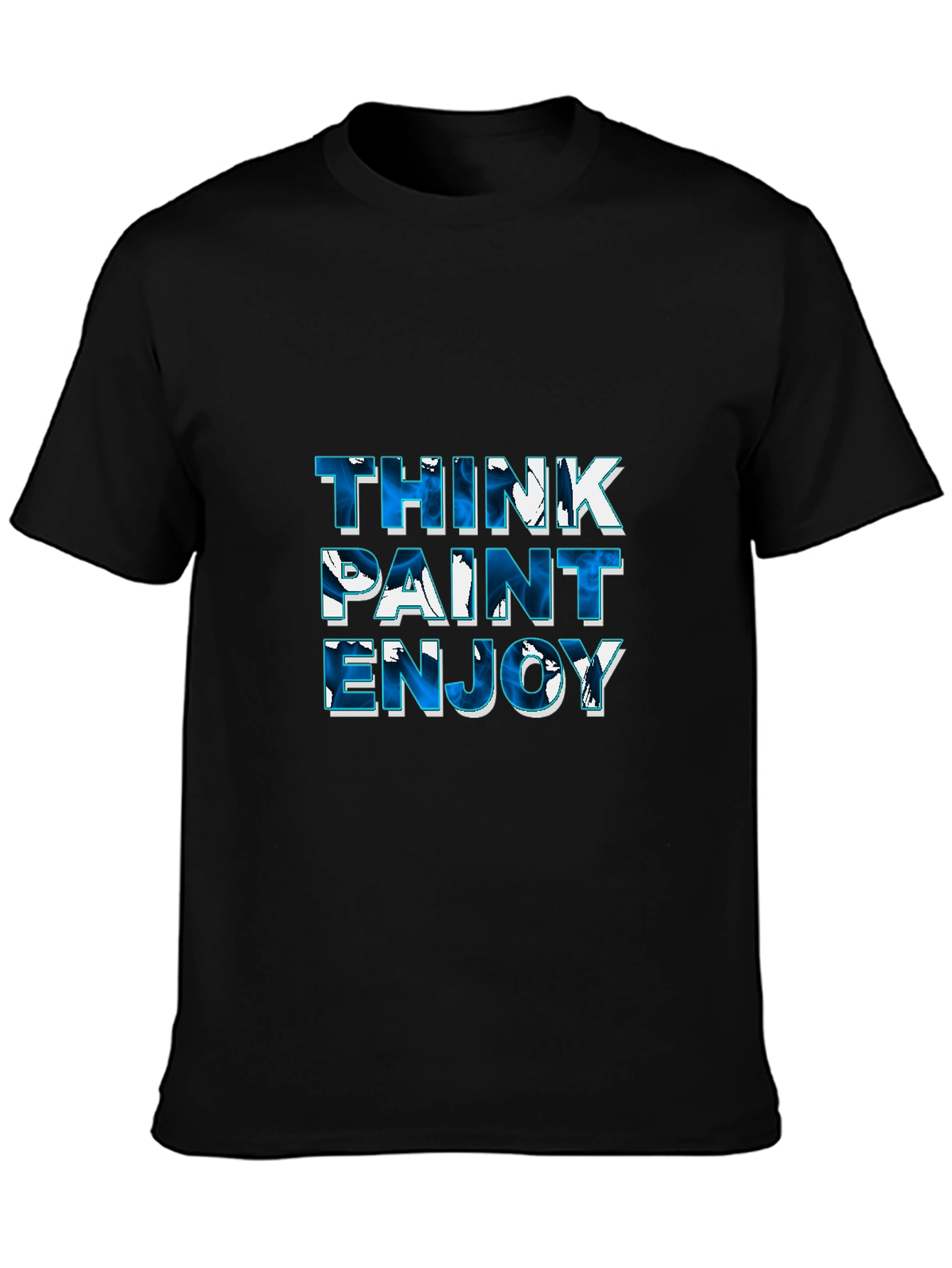 Think Paint Enjoy Black Tee