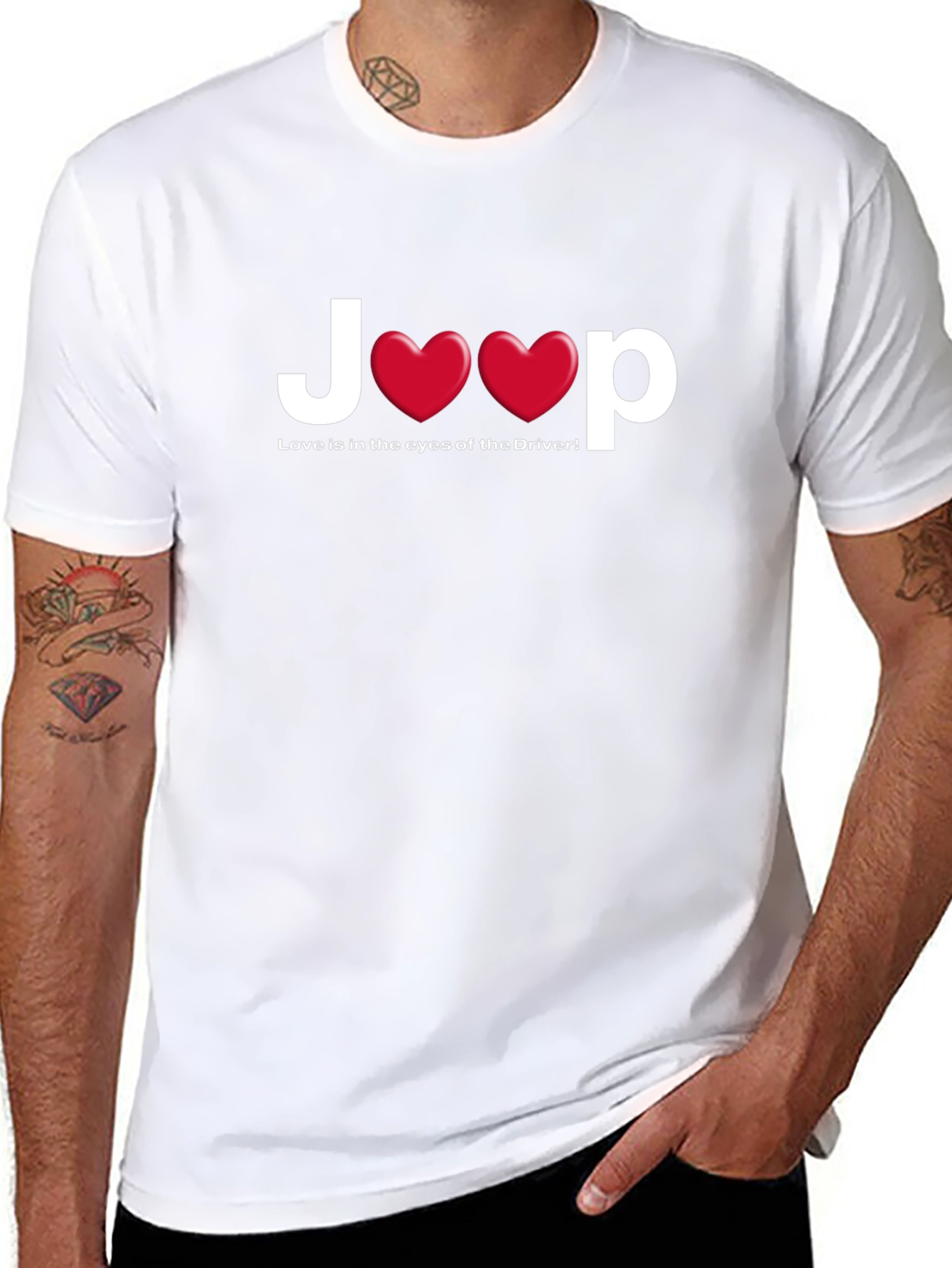 Jeep Love Driver Black T-Shirt