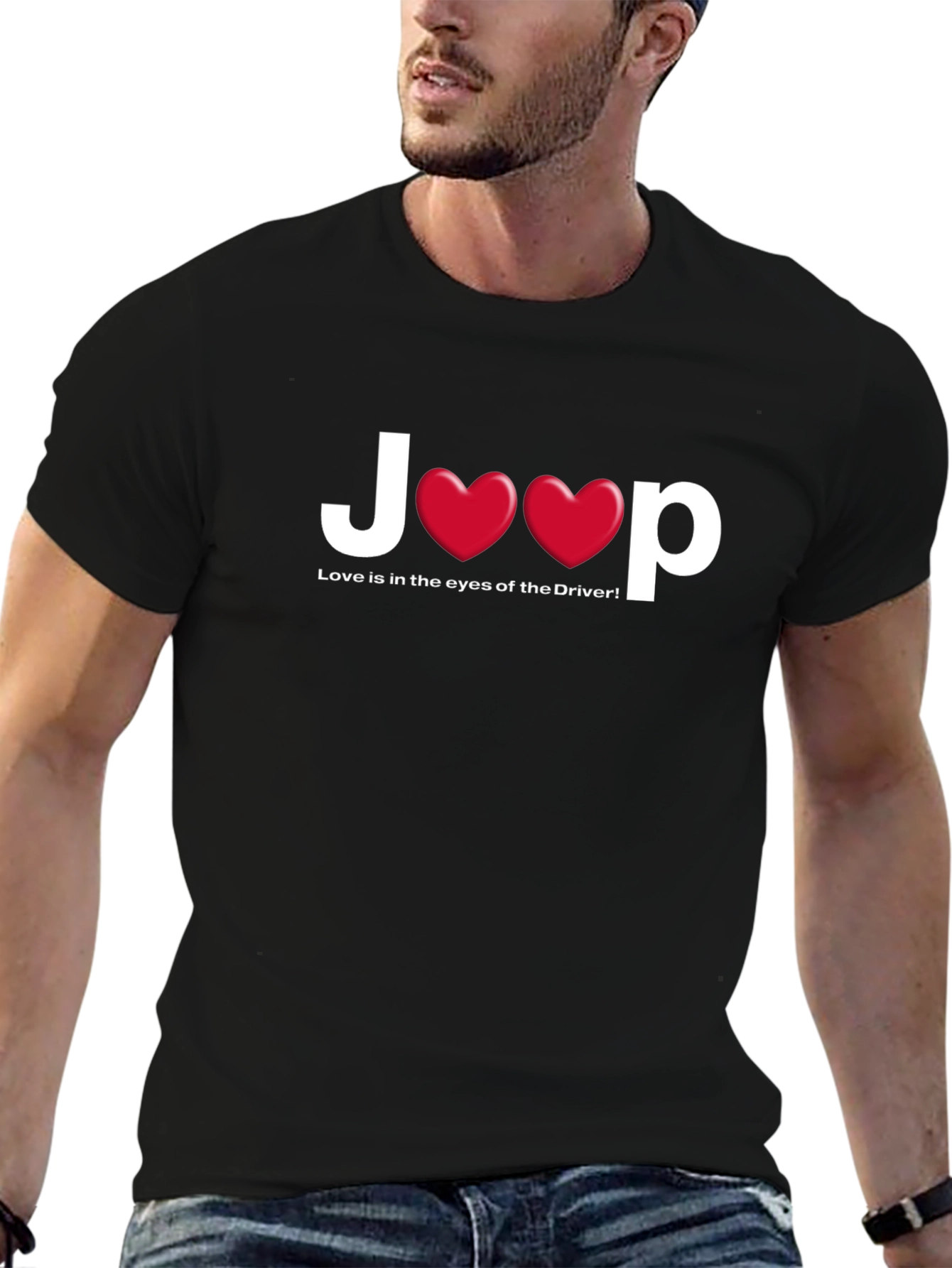 Jeep Love Driver Black T-Shirt